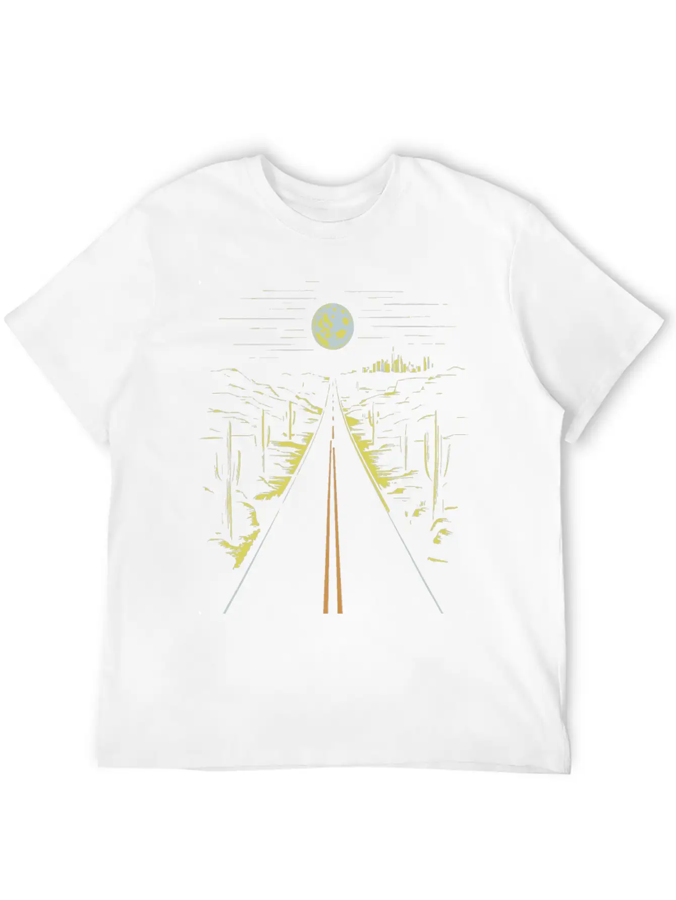 Desert Darlin On A Dark Desert Highway Unisex Short Sleeve Soft Cotton T-Shirt – Casual Everyday Wear