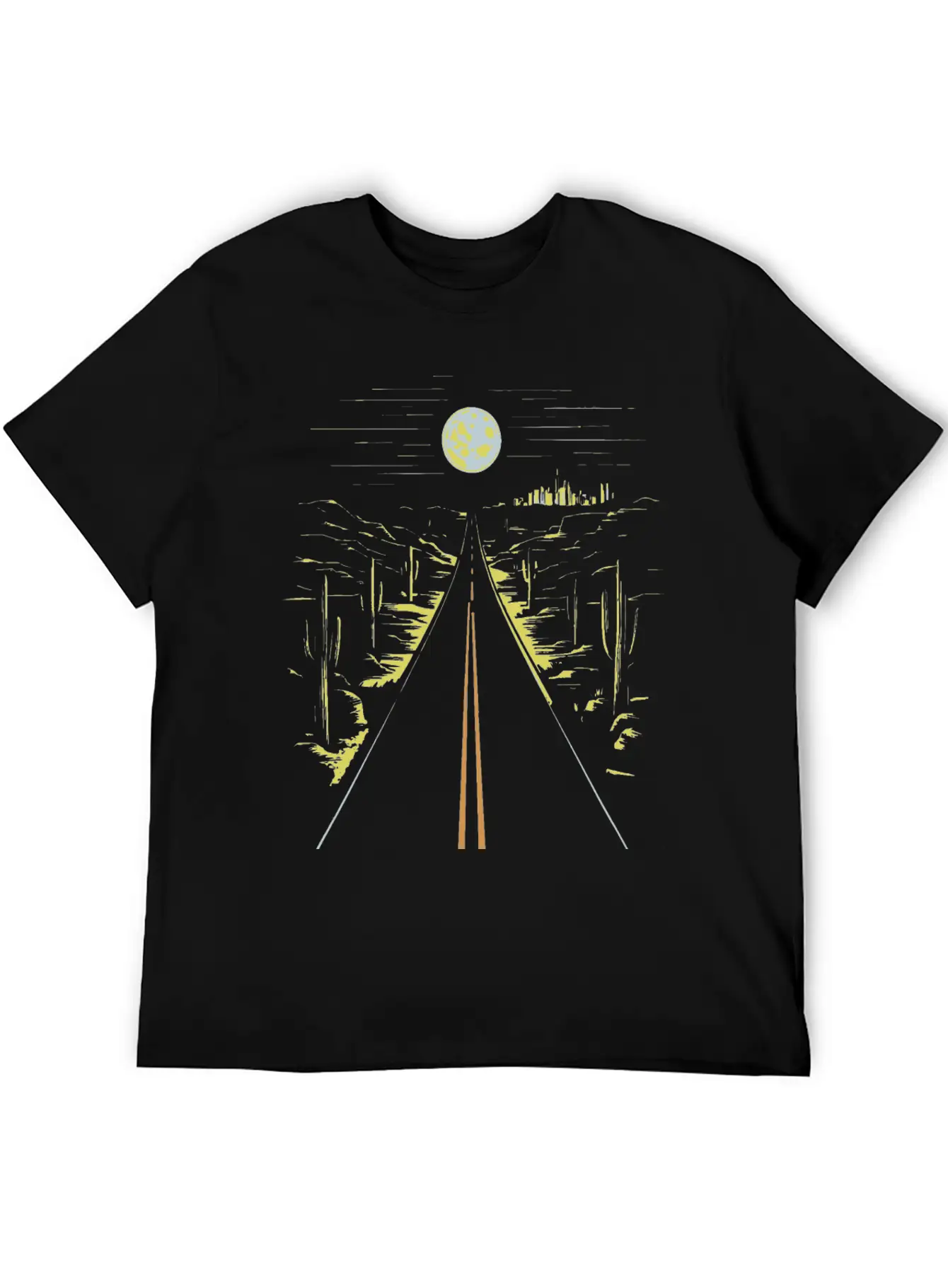 Desert Darlin On A Dark Desert Highway Unisex Short Sleeve Soft Cotton T-Shirt – Casual Everyday Wear