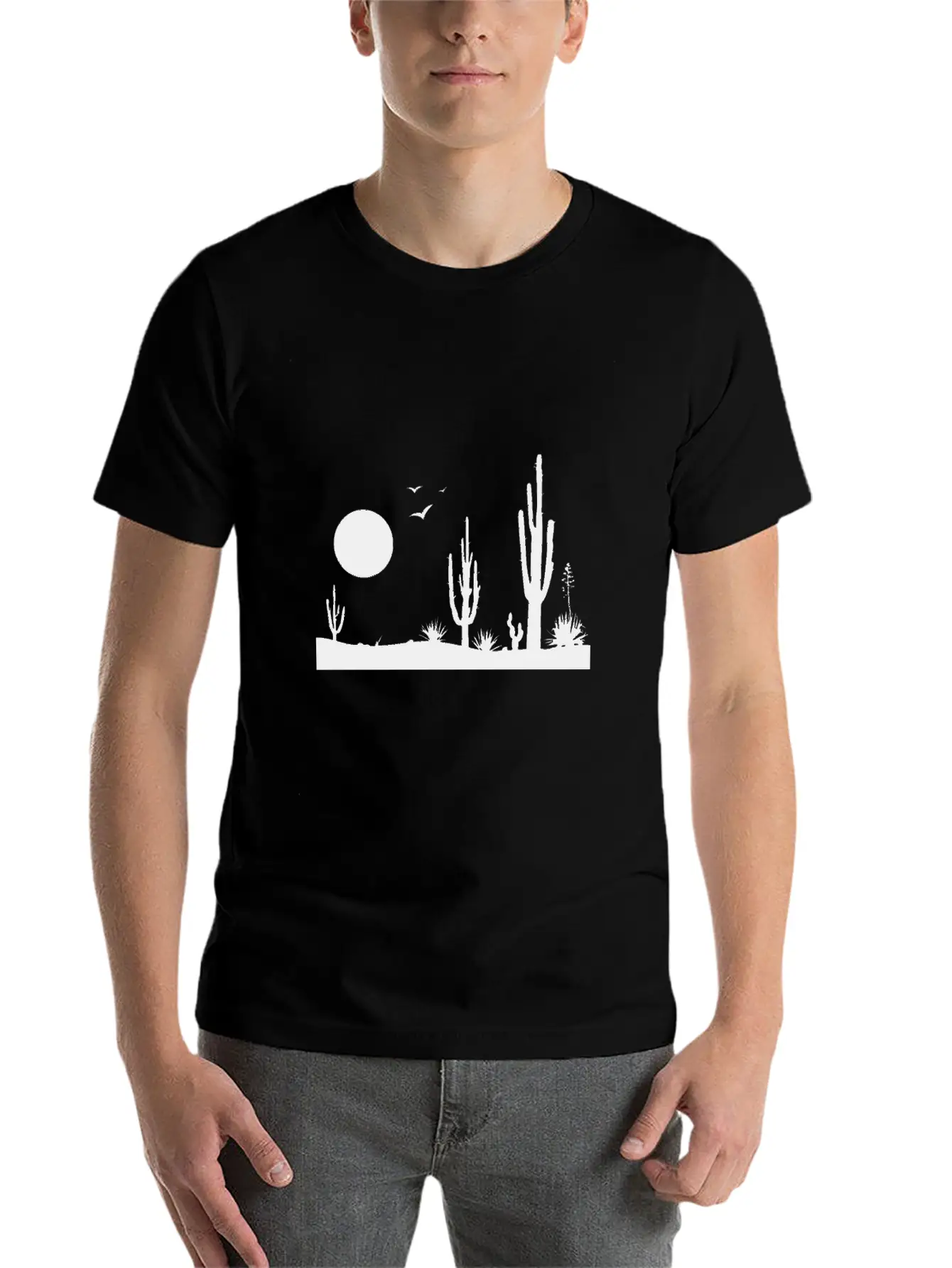 Desert Desert Landscape Relaxed Everyday Tee – Lightweight And Durable Cotton