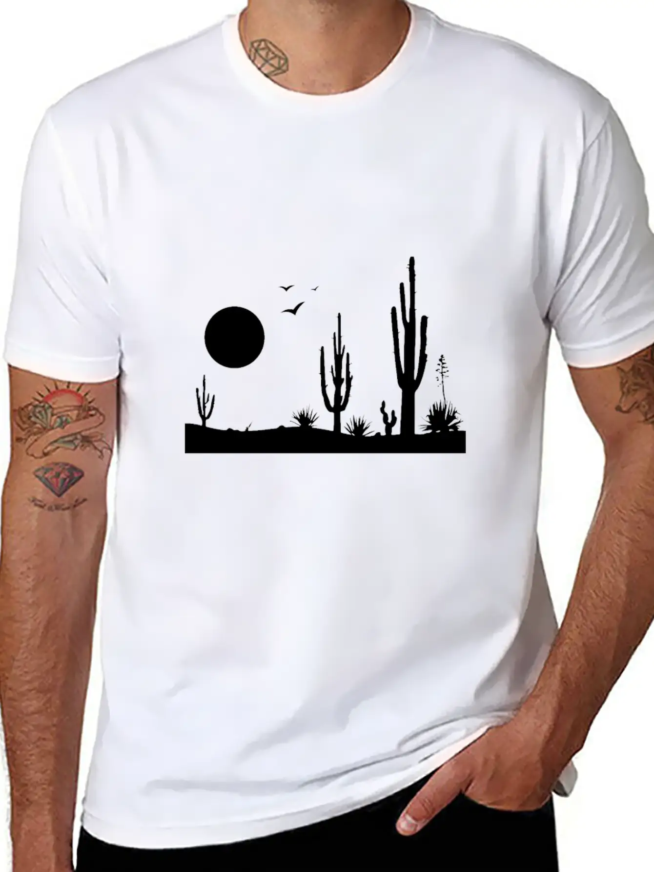 Desert Desert Landscape Relaxed Everyday Tee – Lightweight And Durable Cotton