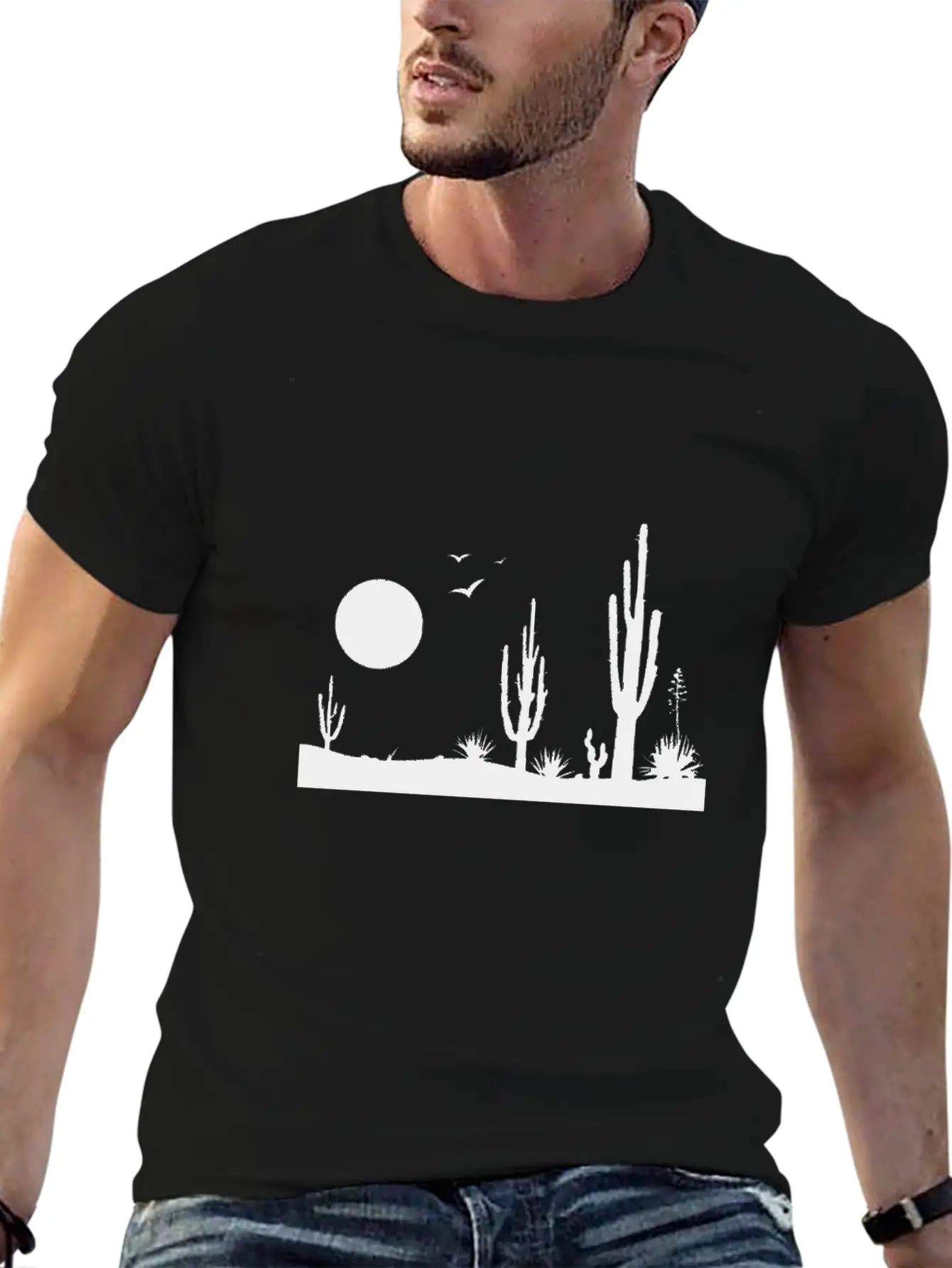 Desert Desert Landscape Relaxed Everyday Tee – Lightweight And Durable Cotton