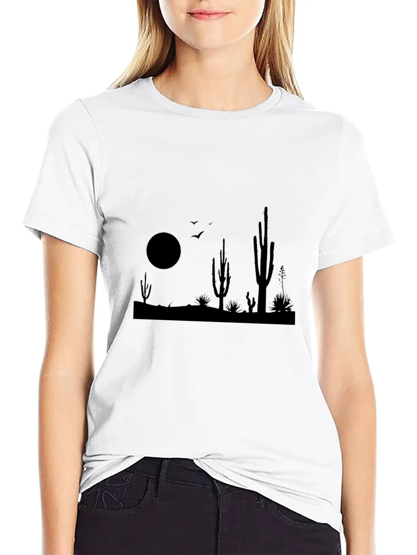 Desert Desert Landscape Relaxed Everyday Tee – Lightweight And Durable Cotton