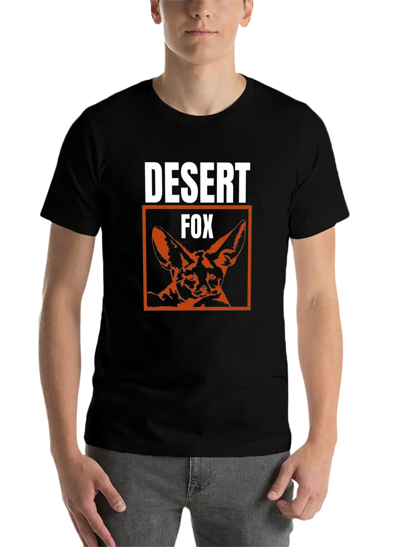 Desert Fox Stylish Everyday T-Shirt – Unisex Basic Cotton Tee