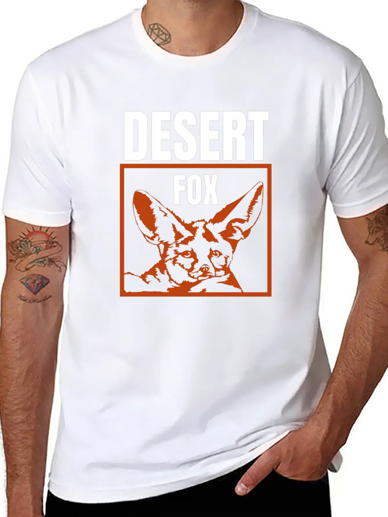 Desert Fox Stylish Everyday T-Shirt – Unisex Basic Cotton Tee