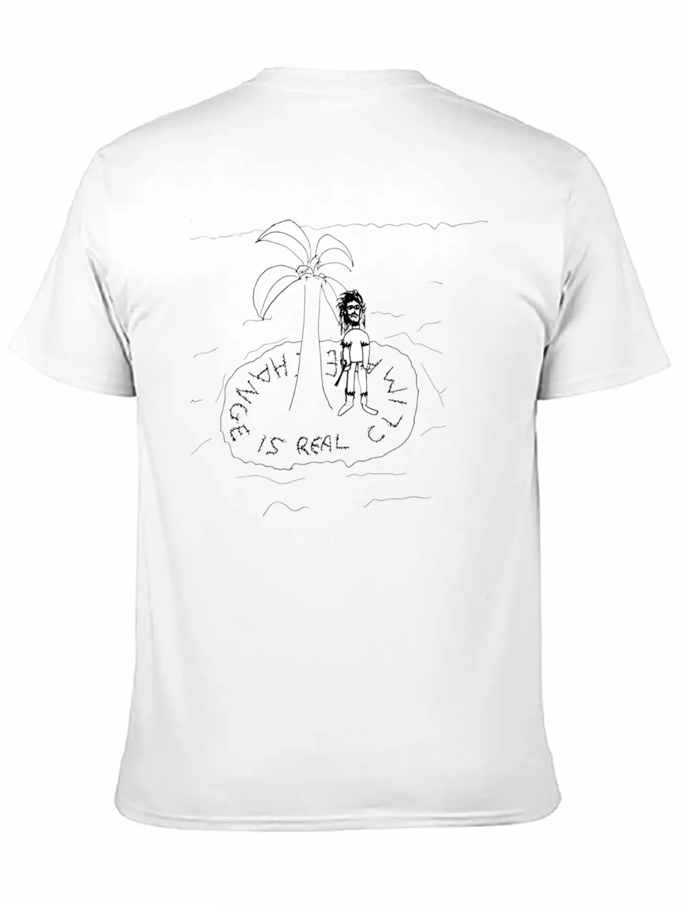 Desert Island Rising Oceans Sea Levels Climate Timeless Short Sleeve Tee – Comfy And Minimalist Design