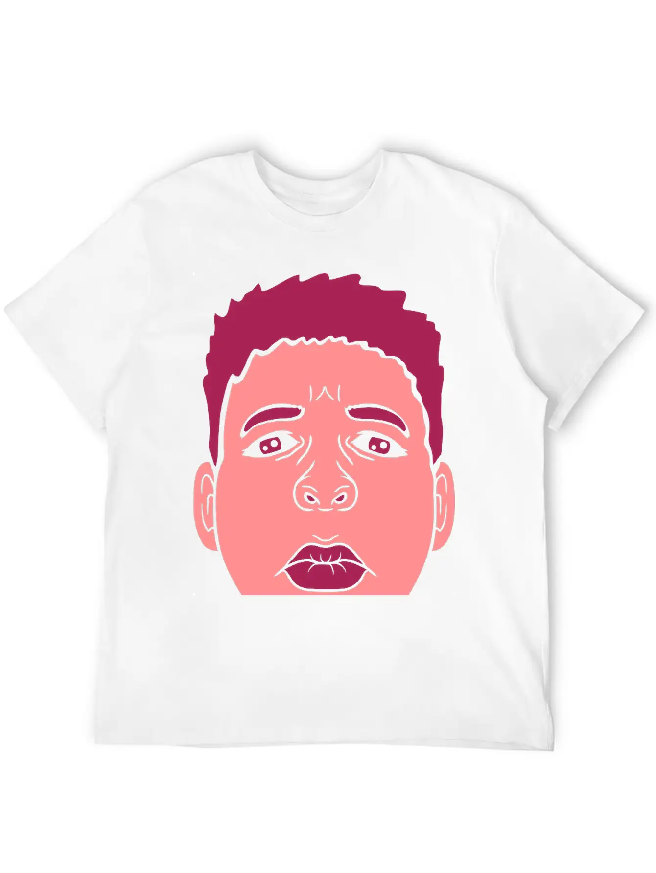 Design Kiss Mouth Sad Comfortable Minimalist Graphic Tee – Summer Style Essential