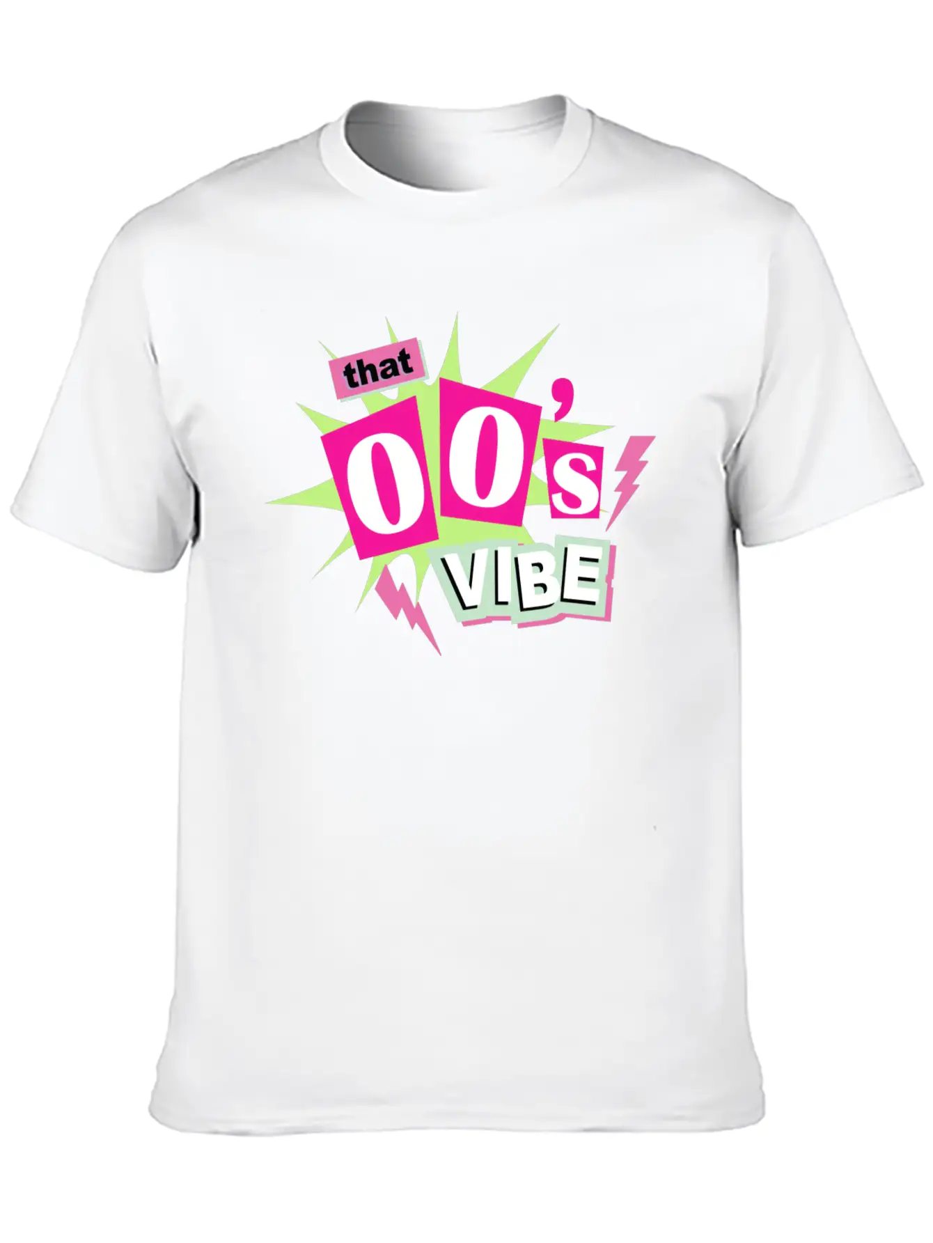 DESIGN2000s Vibe Y2K Aesthetic Gift Unisex Short Sleeve Soft Cotton T-Shirt – Casual Everyday Wear
