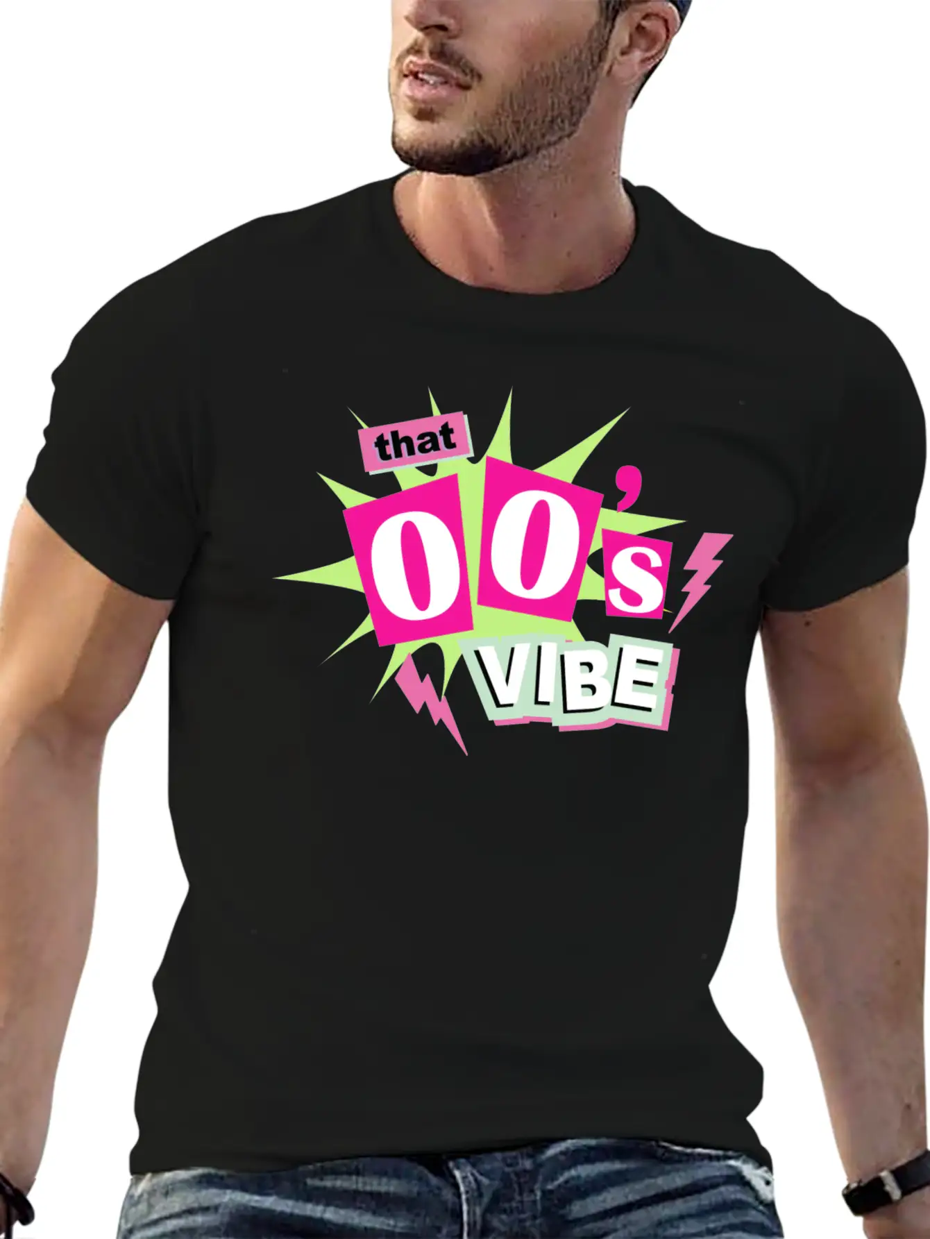DESIGN2000s Vibe Y2K Aesthetic Gift Unisex Short Sleeve Soft Cotton T-Shirt – Casual Everyday Wear