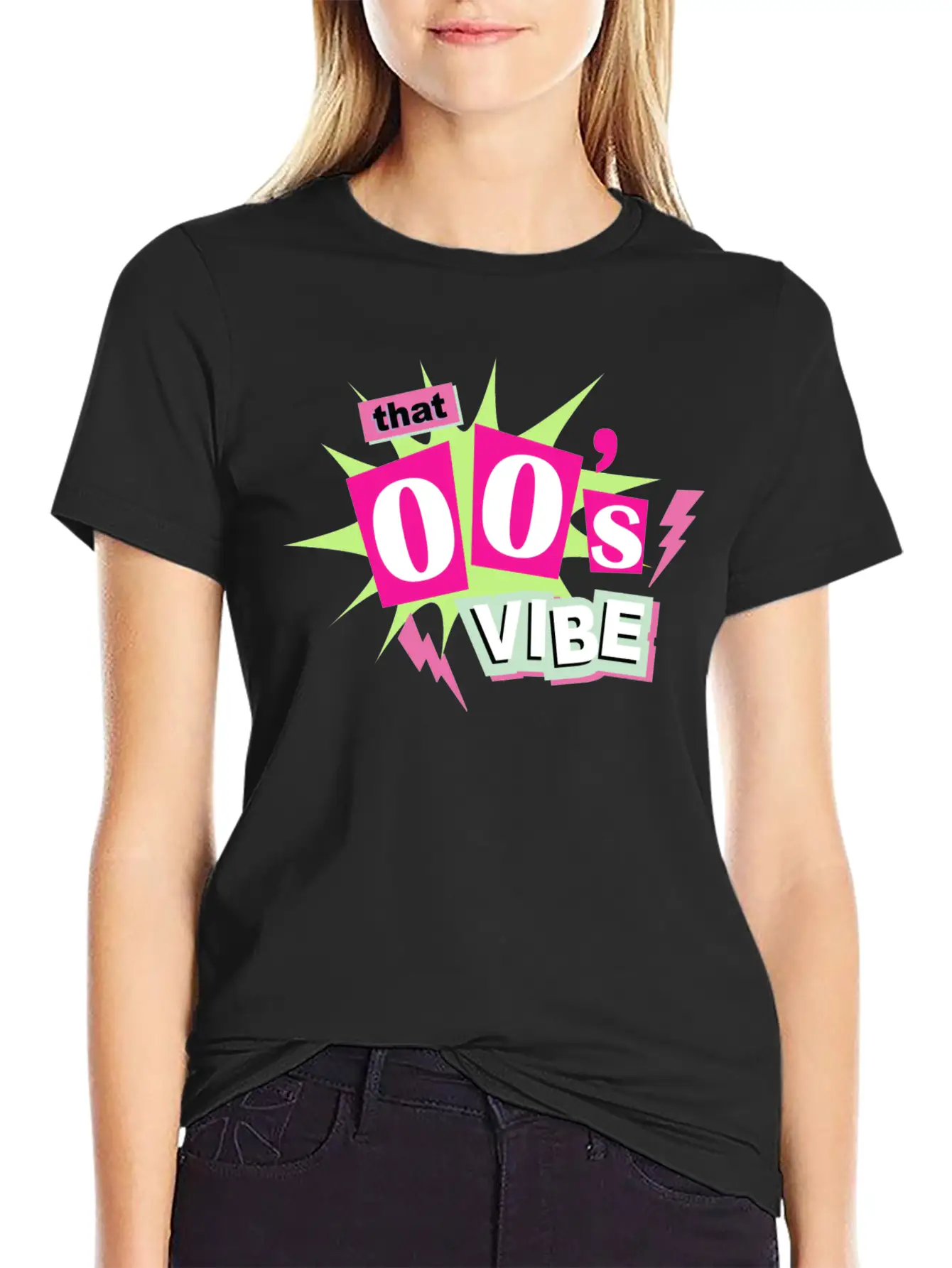 DESIGN2000s Vibe Y2K Aesthetic Gift Unisex Short Sleeve Soft Cotton T-Shirt – Casual Everyday Wear