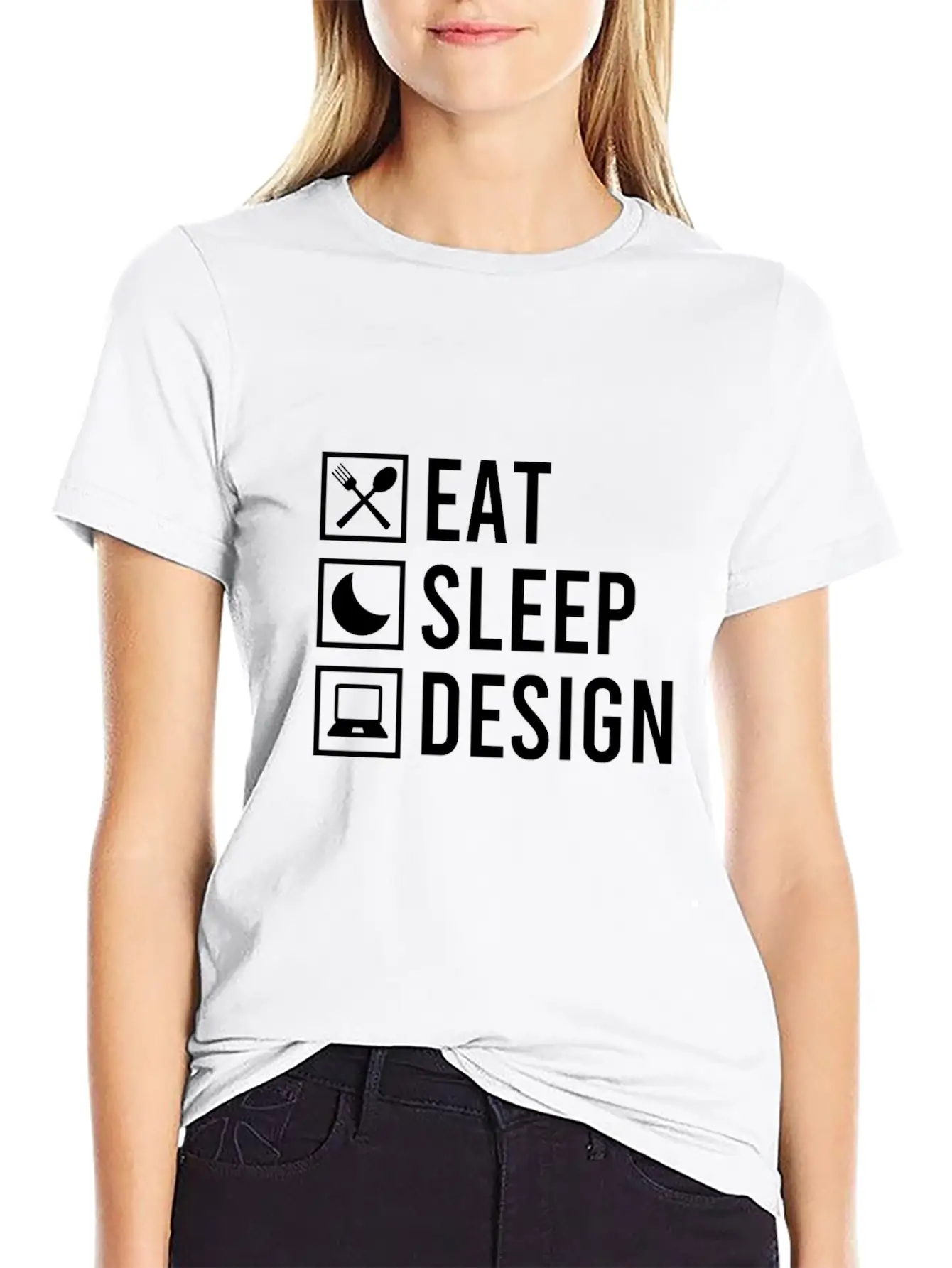Designing Food, Sleep Stylish Everyday T-Shirt – Unisex Basic Cotton Tee