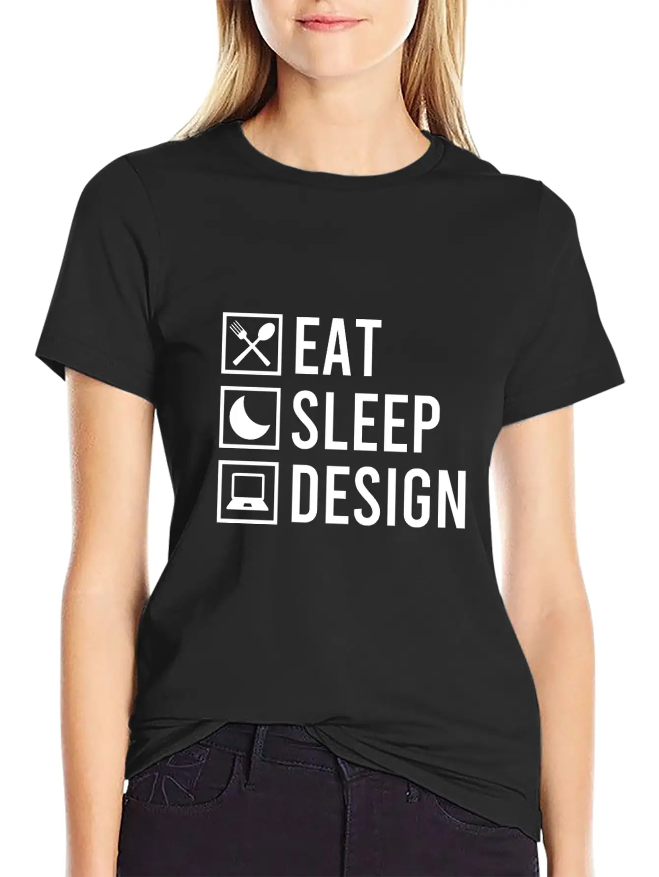 Designing Food, Sleep Stylish Everyday T-Shirt – Unisex Basic Cotton Tee