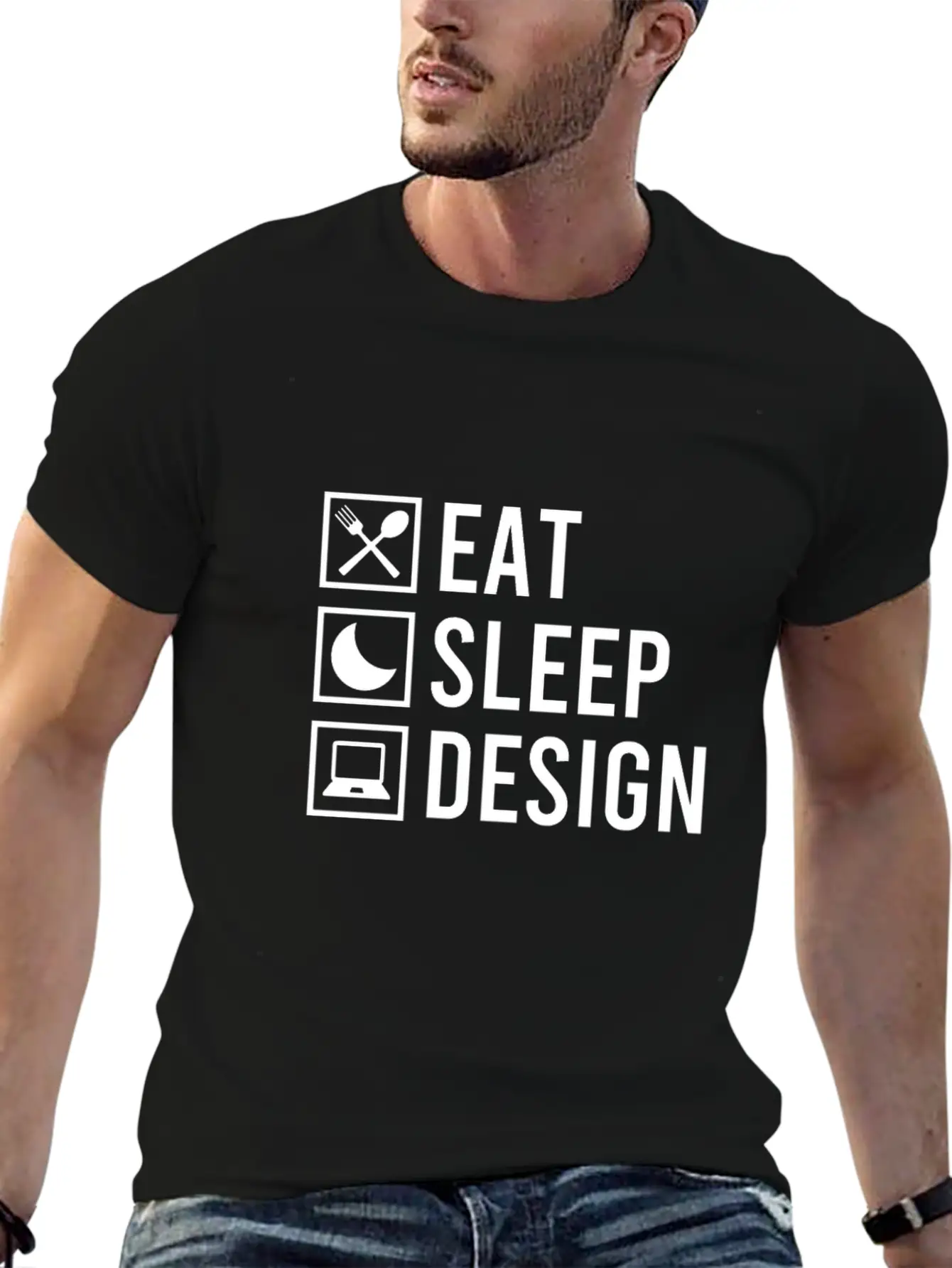 Designing Food, Sleep Stylish Everyday T-Shirt – Unisex Basic Cotton Tee
