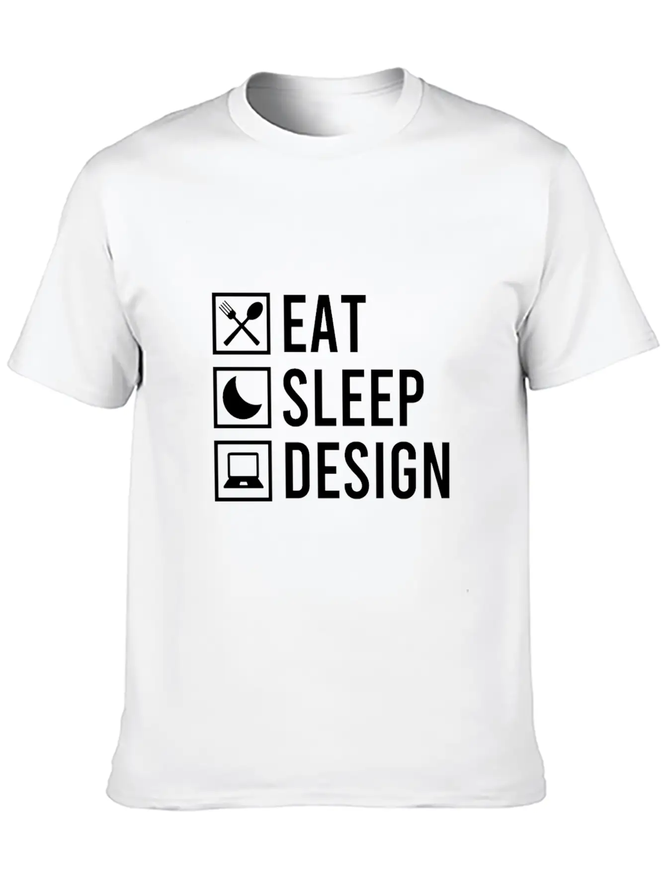 Designing Food, Sleep Stylish Everyday T-Shirt – Unisex Basic Cotton Tee