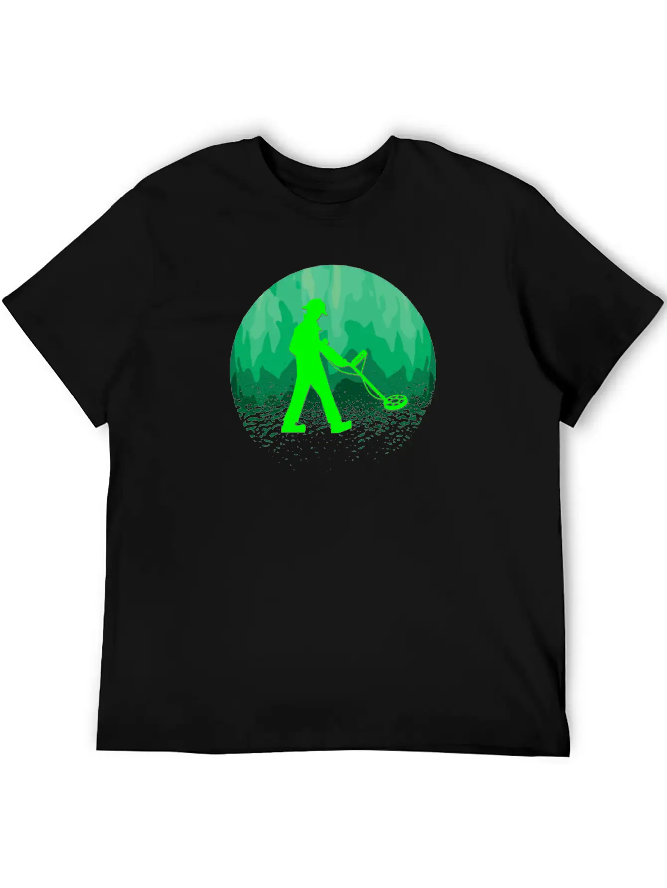 Detectorists Detecting Forest Detectoring Stylish Everyday T-Shirt – Unisex Basic Cotton Tee