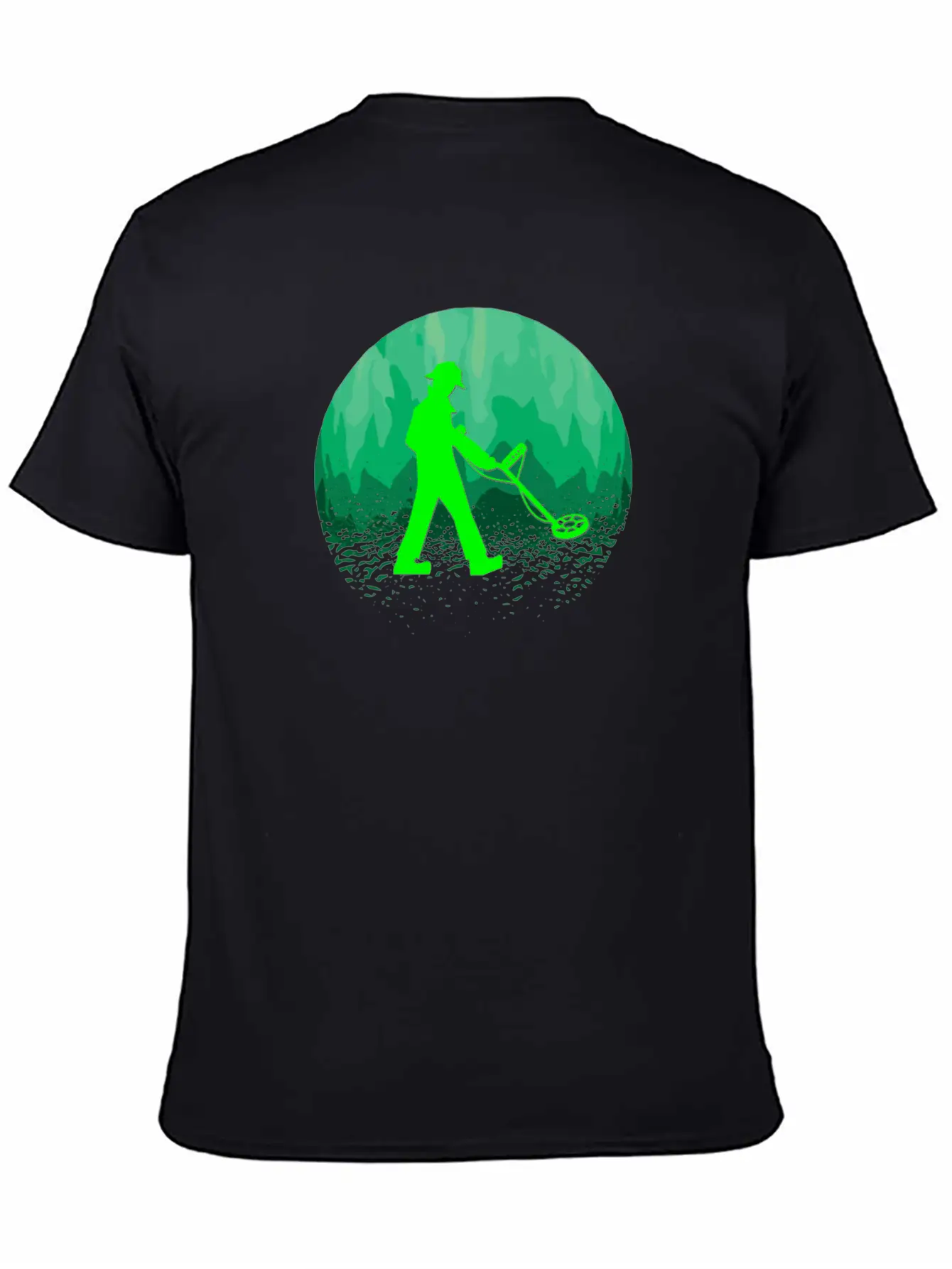 Detectorists Detecting Forest Detectoring Stylish Everyday T-Shirt – Unisex Basic Cotton Tee