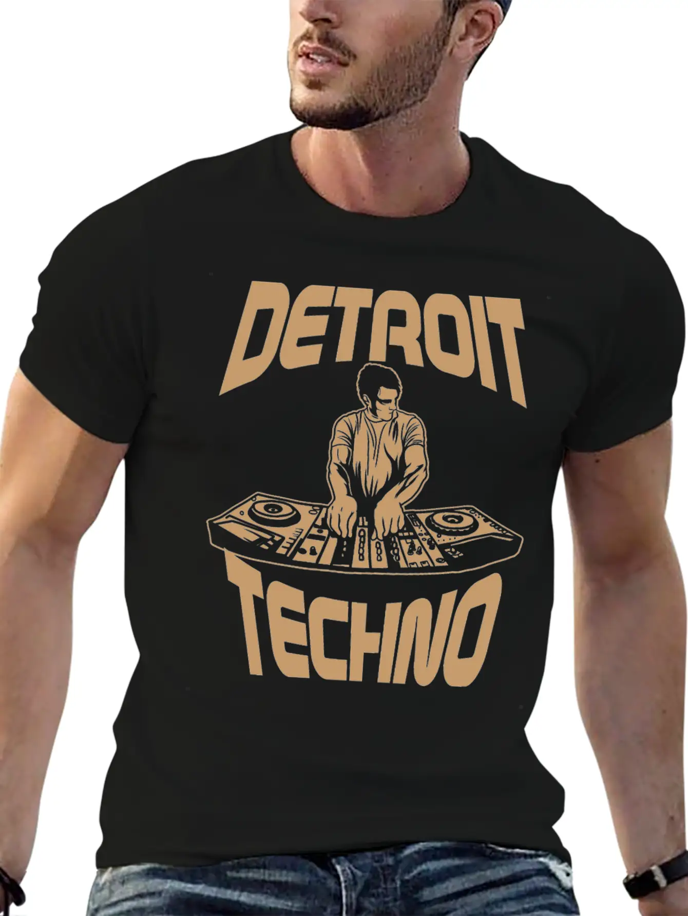 Detroit Techno House Music Festival Happy Free Essential Unisex Summer Tee – Soft Cotton Casual Fit