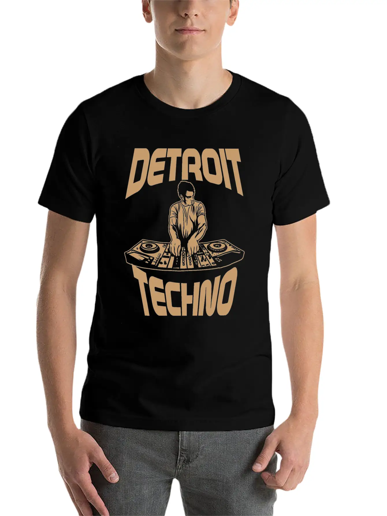 Detroit Techno House Music Festival Happy Free Essential Unisex Summer Tee – Soft Cotton Casual Fit