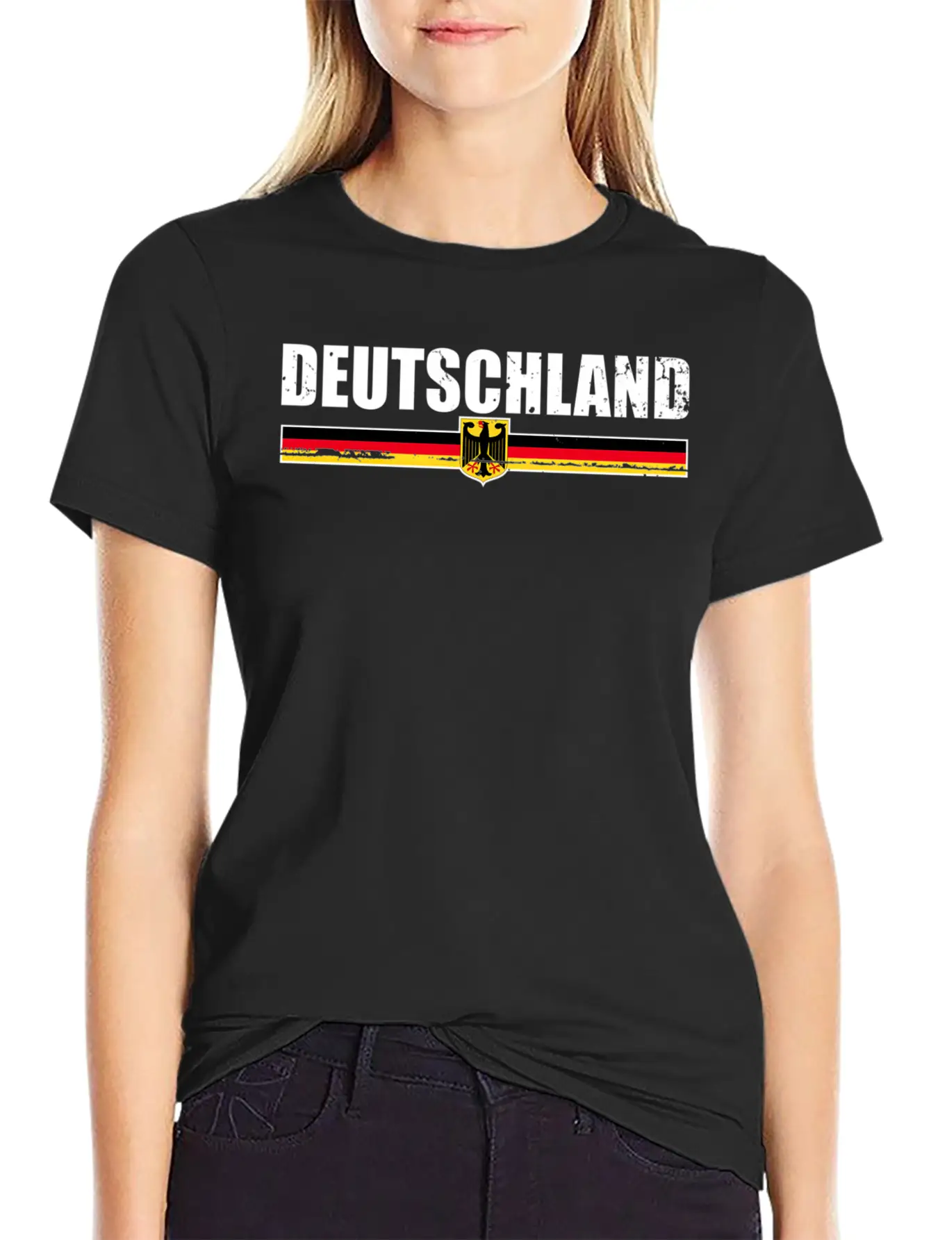 Deutschland Gery Flag Proud Ger Basic Graphic T-Shirt – Daily Comfort In Soft Cotton