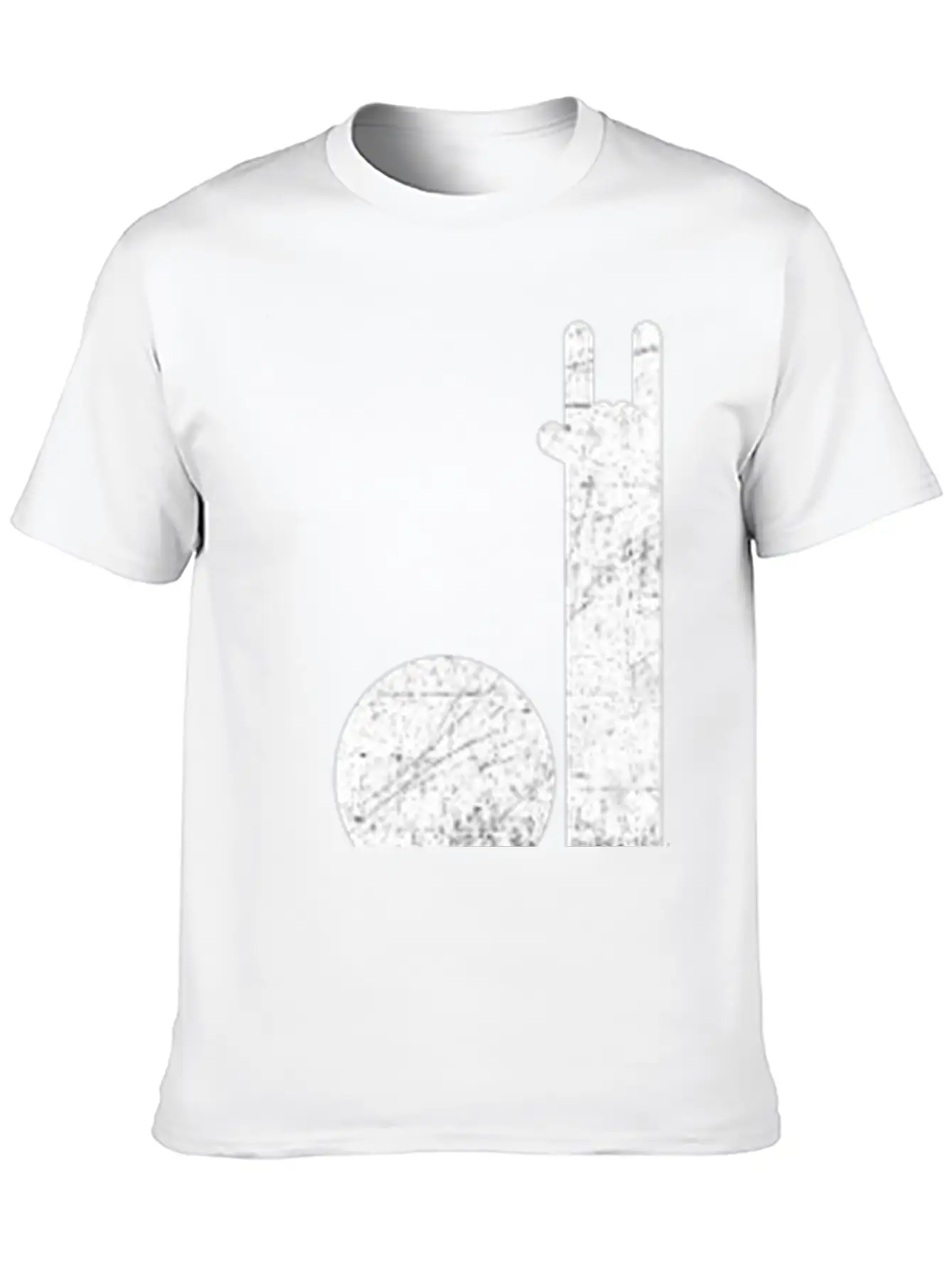 Devil Horns Sign Basic Graphic T-Shirt – Daily Comfort In Soft Cotton