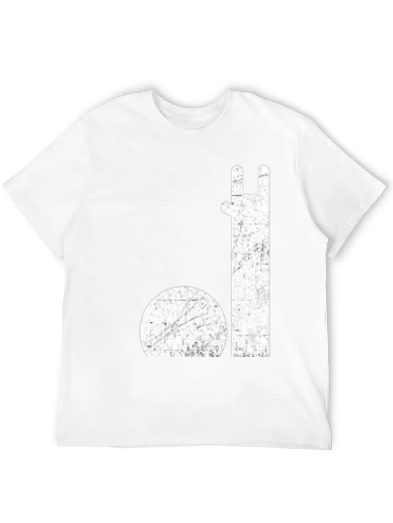 Devil Horns Sign Basic Graphic T-Shirt – Daily Comfort In Soft Cotton