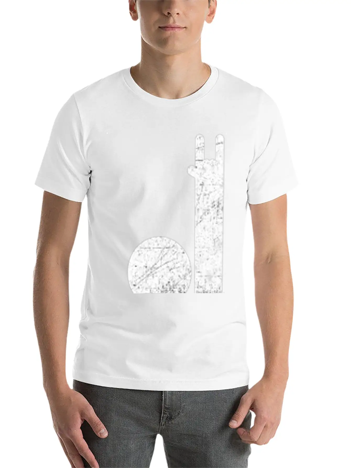 Devil Horns Sign Basic Graphic T-Shirt – Daily Comfort In Soft Cotton