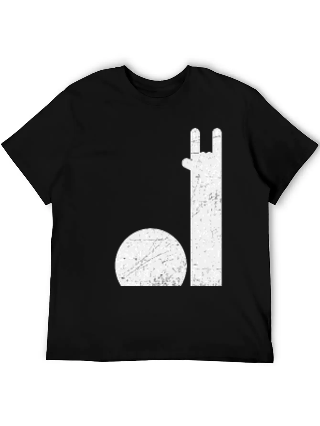 Devil Horns Sign Basic Graphic T-Shirt – Daily Comfort In Soft Cotton