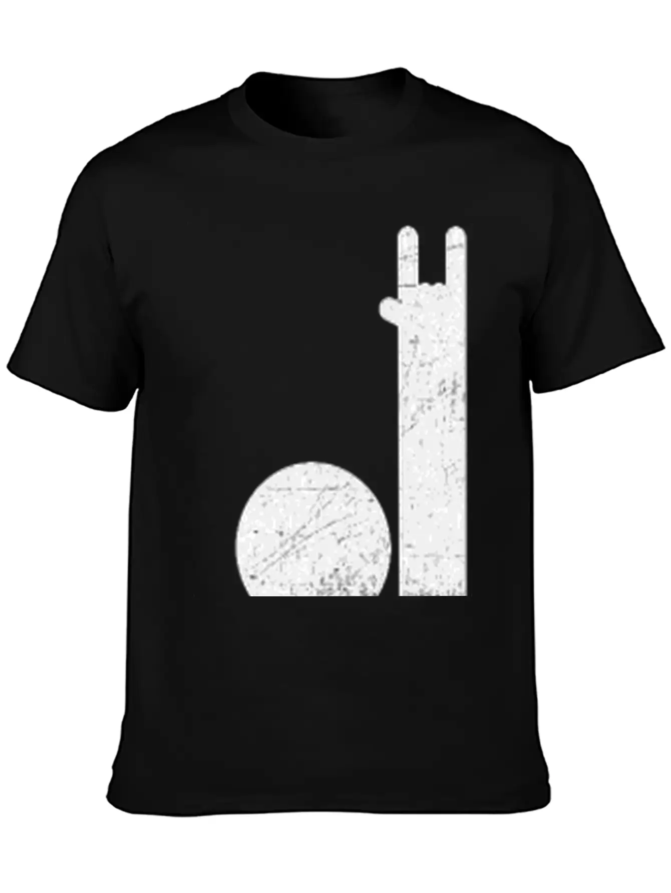 Devil Horns Sign Basic Graphic T-Shirt – Daily Comfort In Soft Cotton