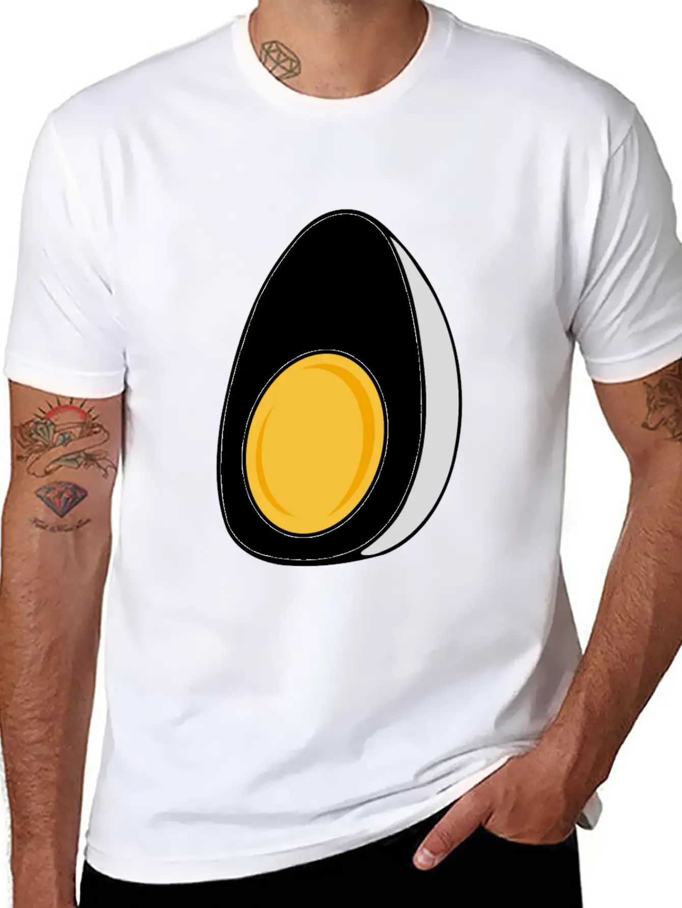 Deviled Egg Fried Scrambled Egg Funny Halloween Timeless Short Sleeve Tee – Comfy And Minimalist Design