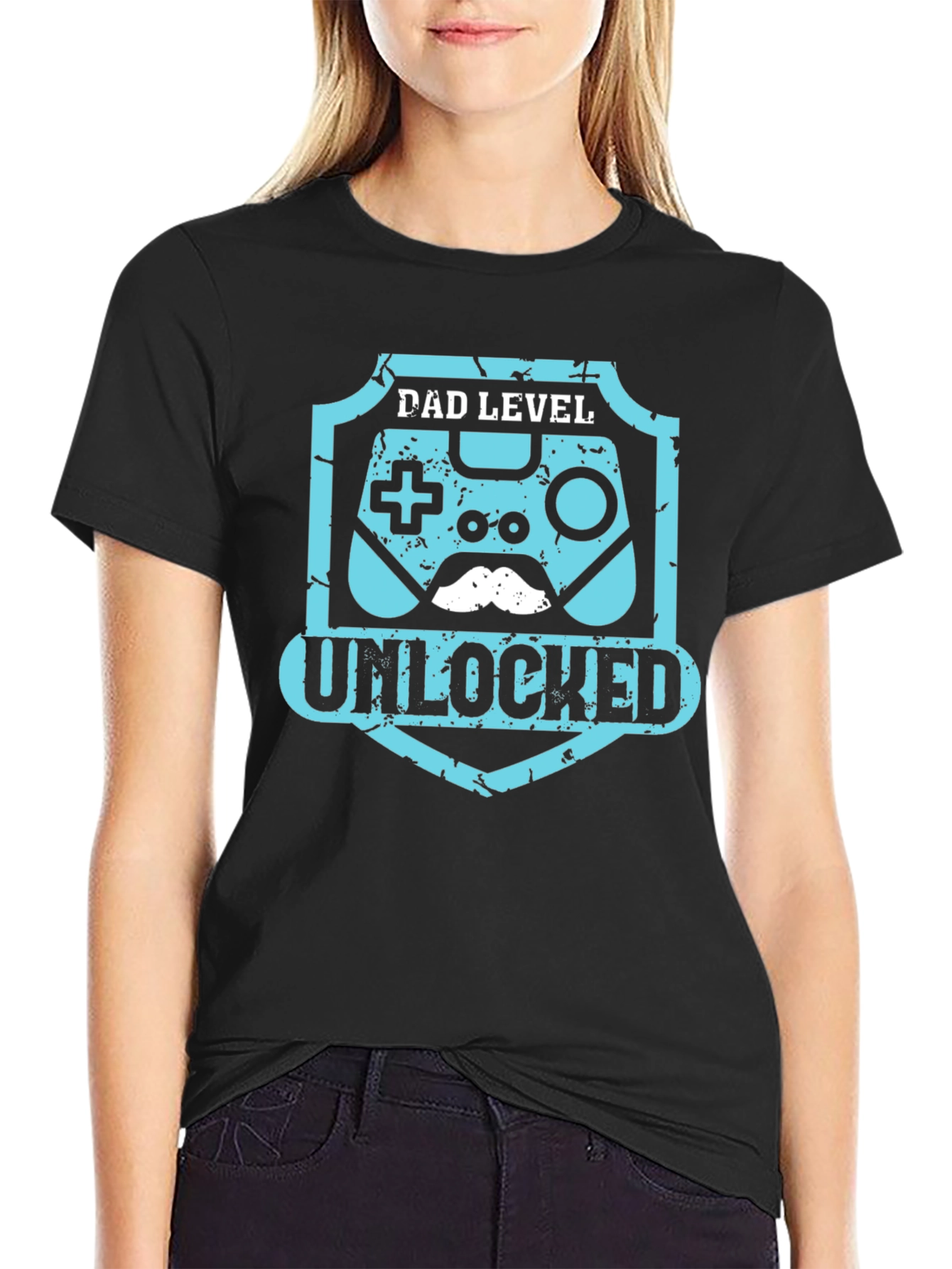 Dad Level Unlocked T-Shirt - Gamer Dad Tee