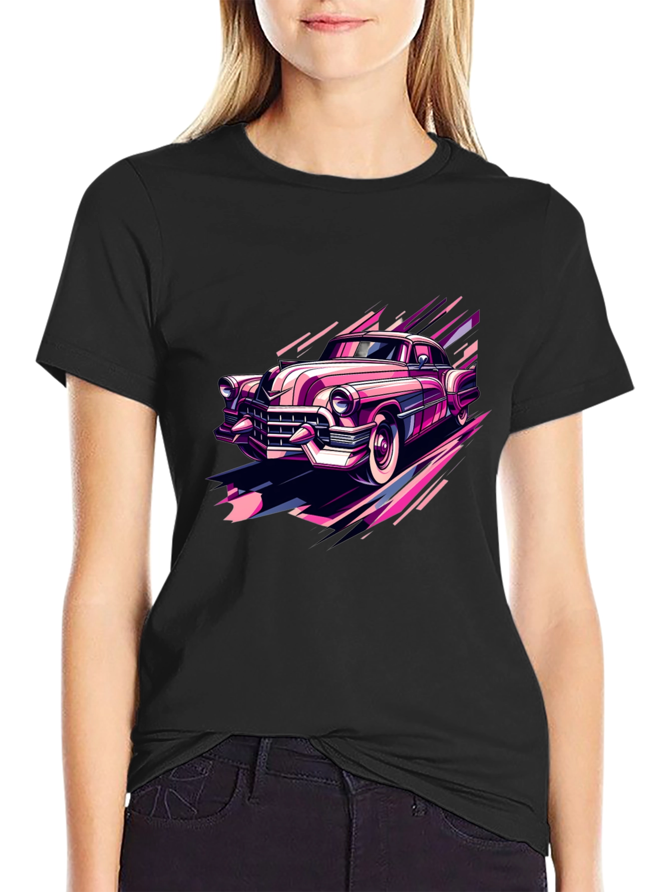 Retro Car Graphic Tee - Classic Style