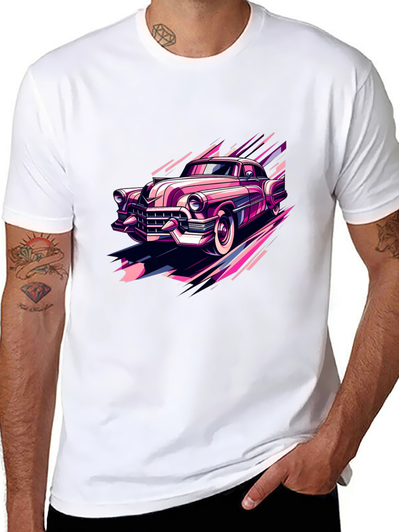 Retro Car Graphic Tee - Classic Style