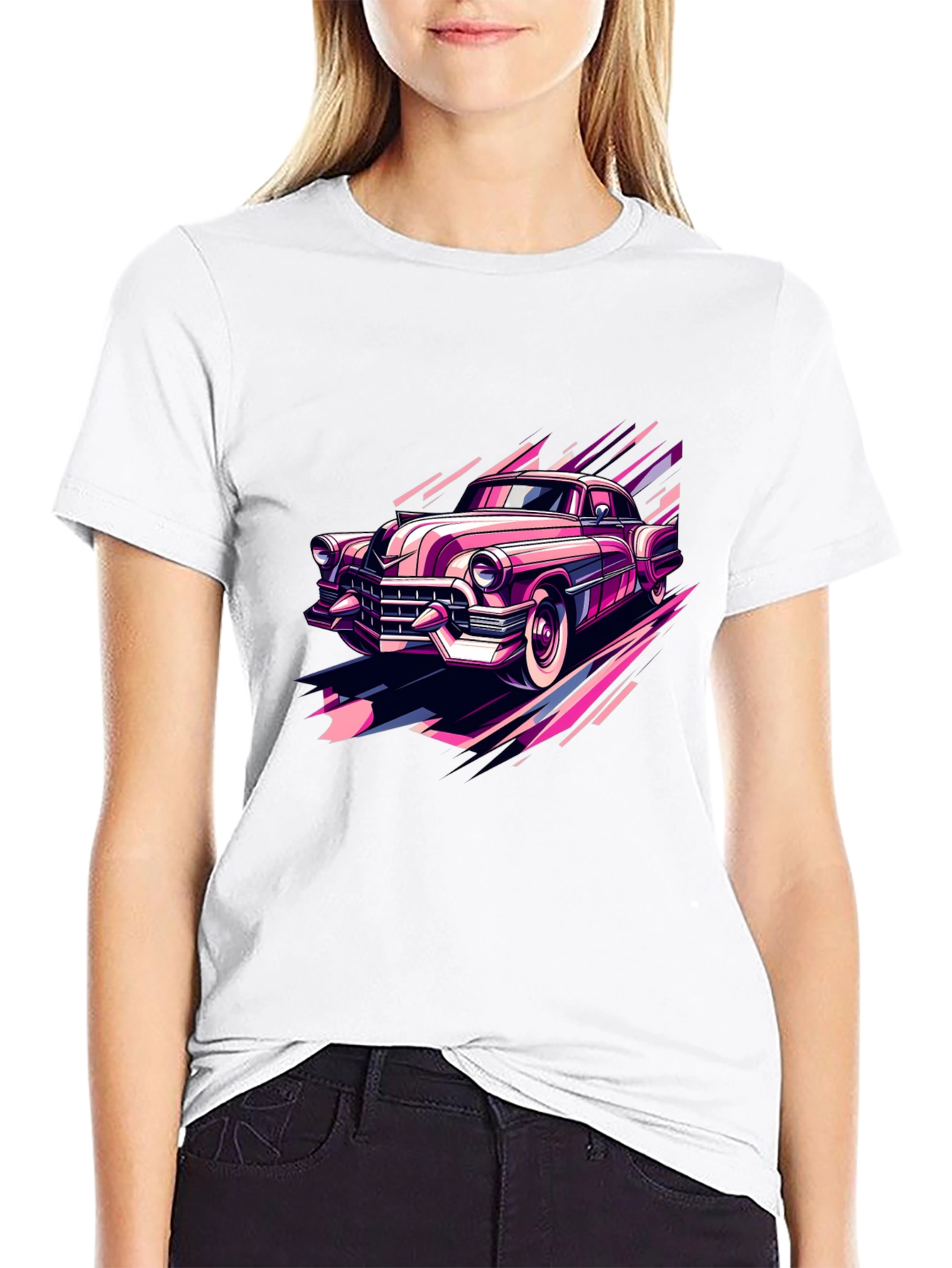 Retro Car Graphic Tee - Classic Style