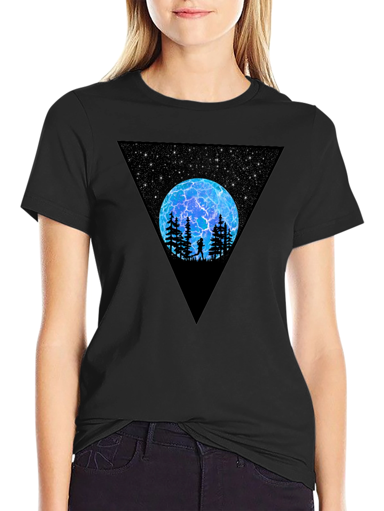 Cosmic Triangle Graphic T-Shirt