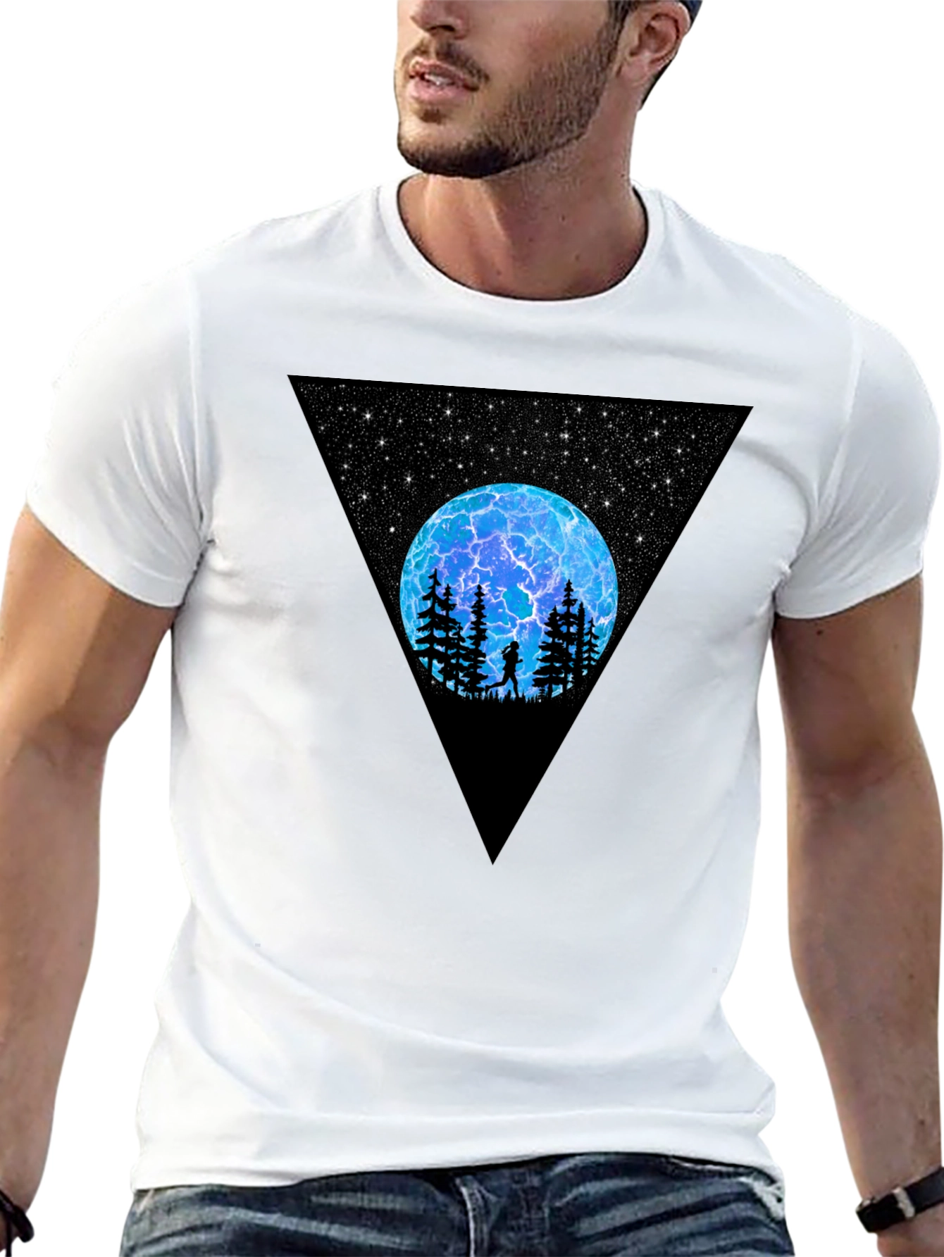 Cosmic Triangle Graphic T-Shirt