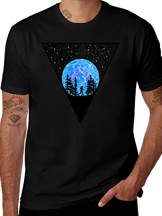 Cosmic Triangle Graphic T-Shirt