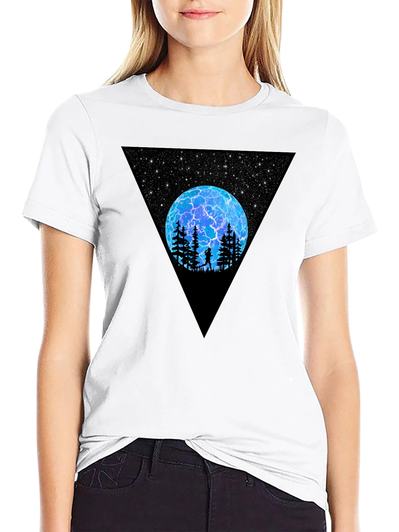 Cosmic Triangle Graphic T-Shirt