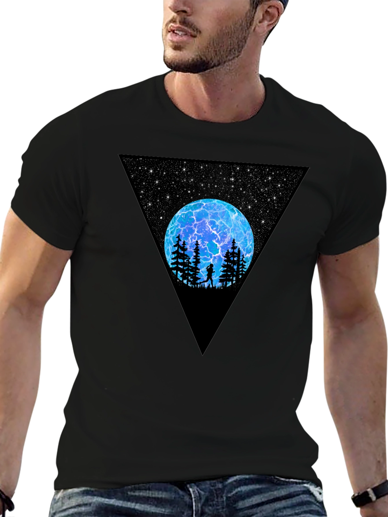 Cosmic Triangle Graphic T-Shirt