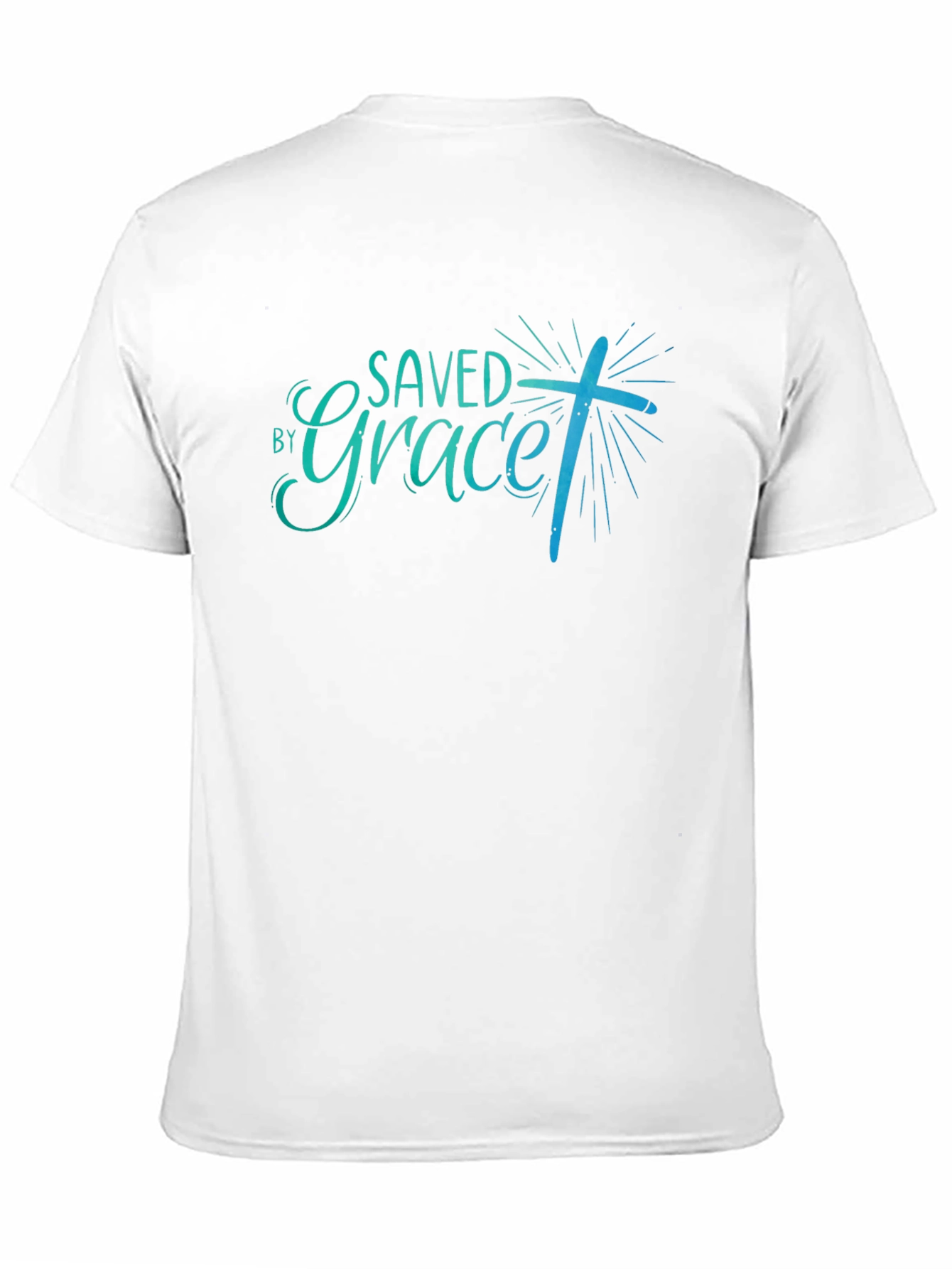 Saved By Grace Black Christian T-Shirt
