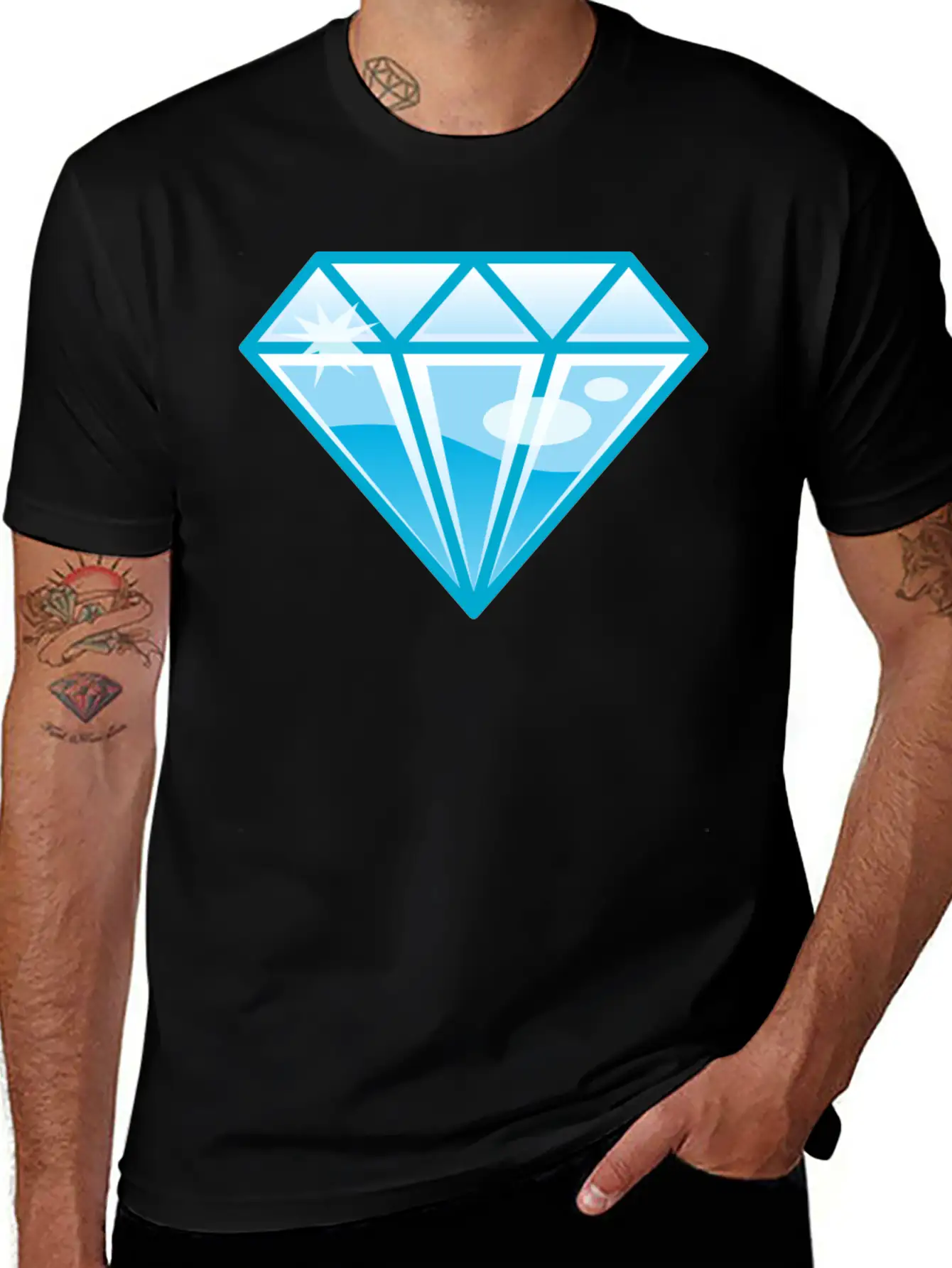 Diamond Basic Graphic T-Shirt – Daily Comfort In Soft Cotton