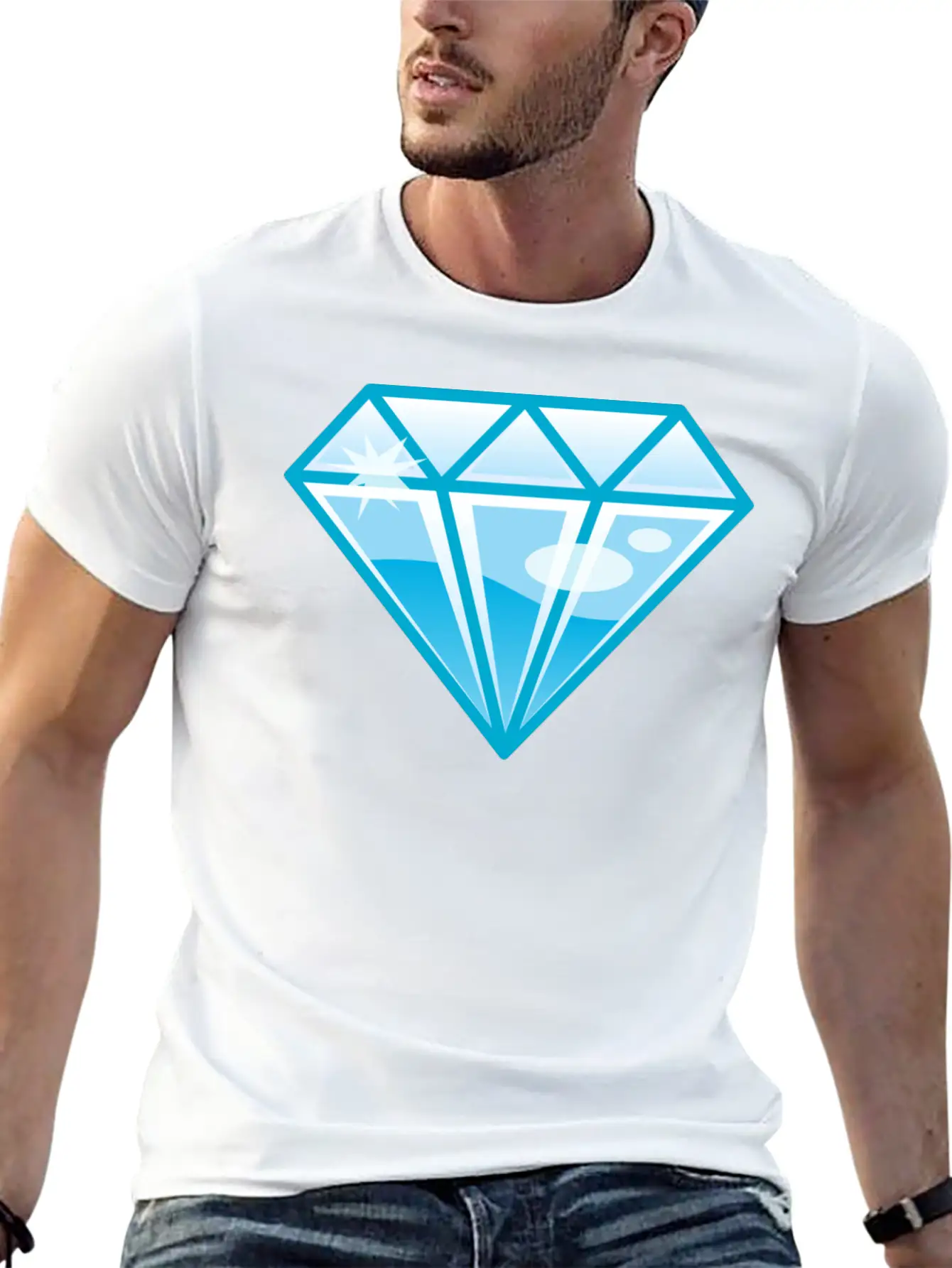 Diamond Basic Graphic T-Shirt – Daily Comfort In Soft Cotton
