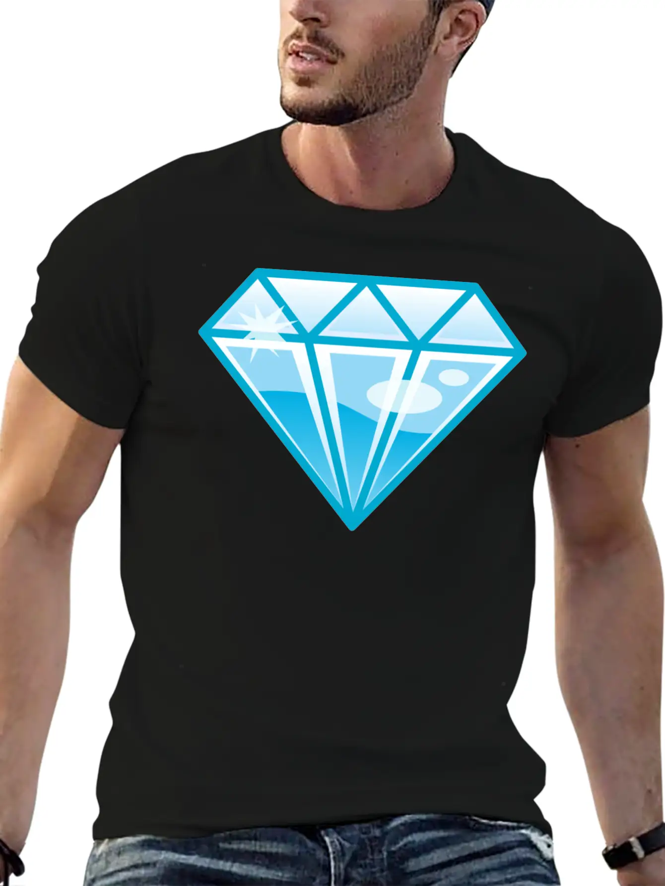Diamond Basic Graphic T-Shirt – Daily Comfort In Soft Cotton