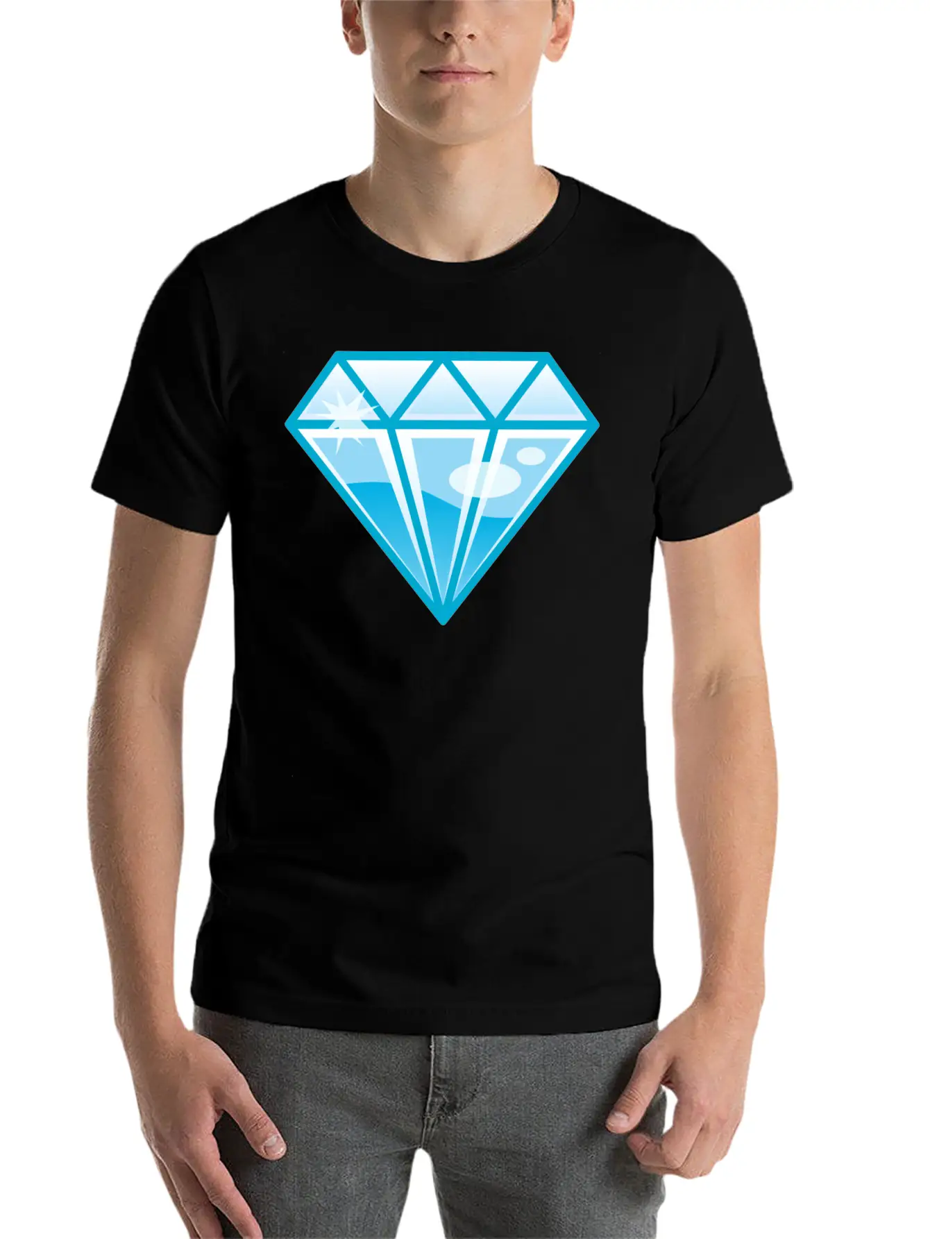 Diamond Basic Graphic T-Shirt – Daily Comfort In Soft Cotton