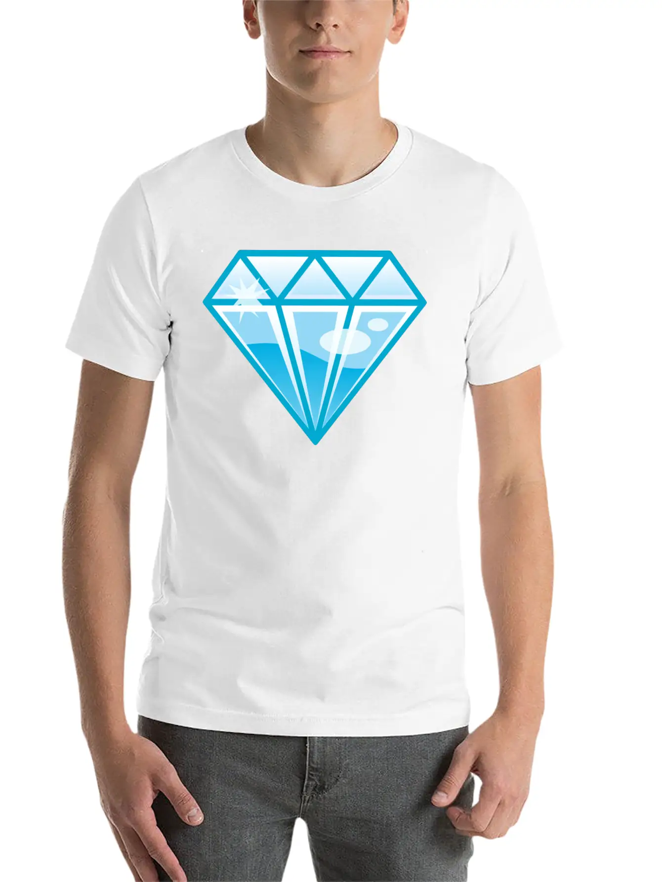 Diamond Basic Graphic T-Shirt – Daily Comfort In Soft Cotton