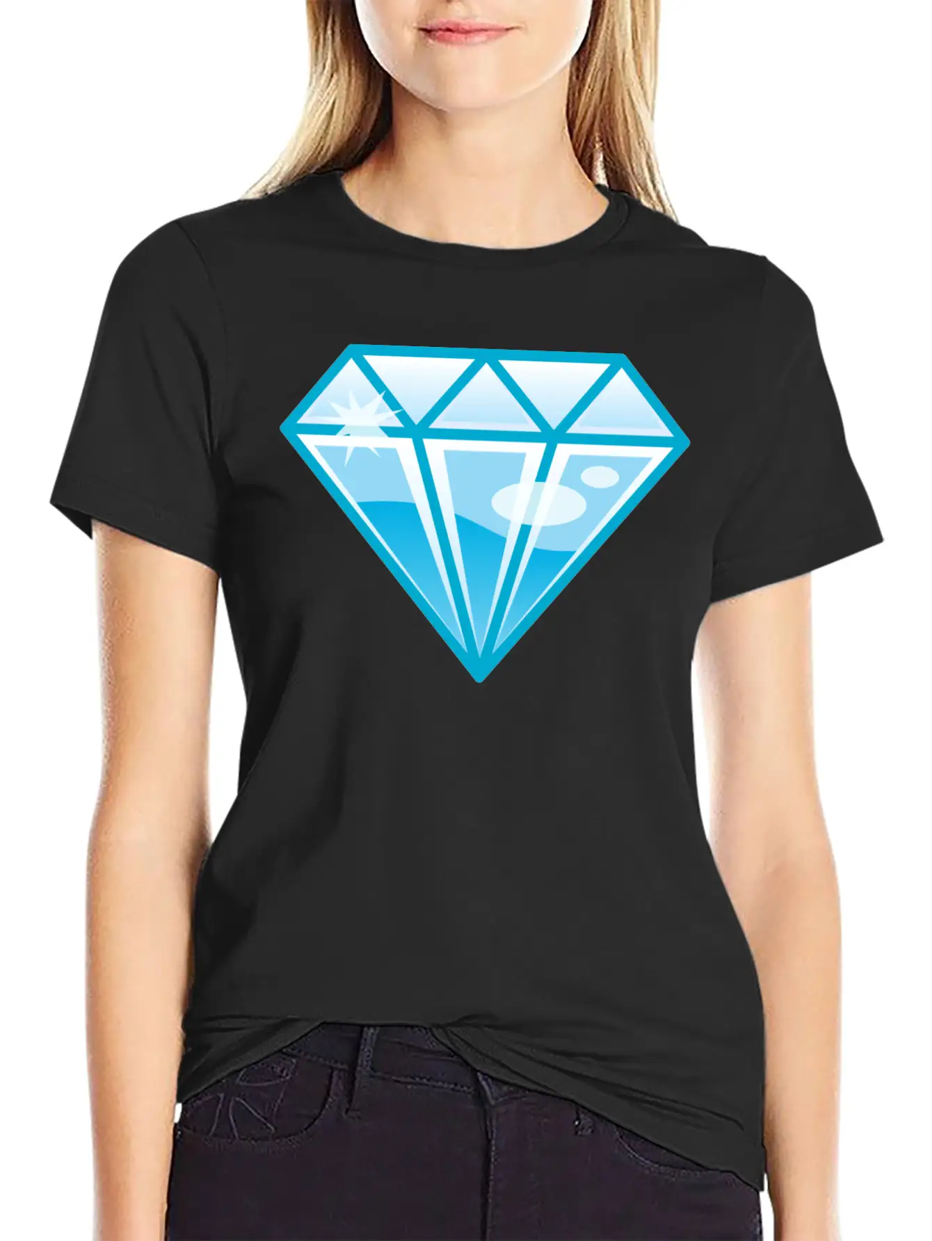 Diamond Basic Graphic T-Shirt – Daily Comfort In Soft Cotton