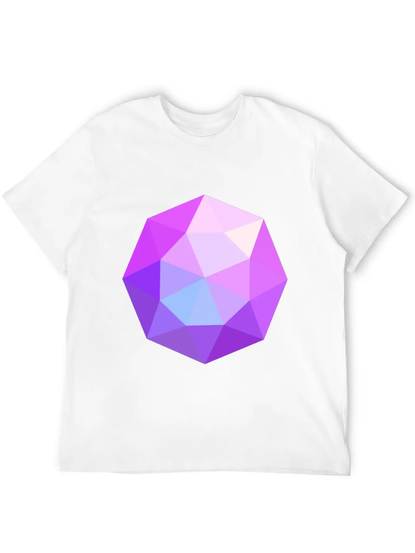 Diamond Geometric Pink Comfortable Minimalist Graphic Tee – Summer Style Essential