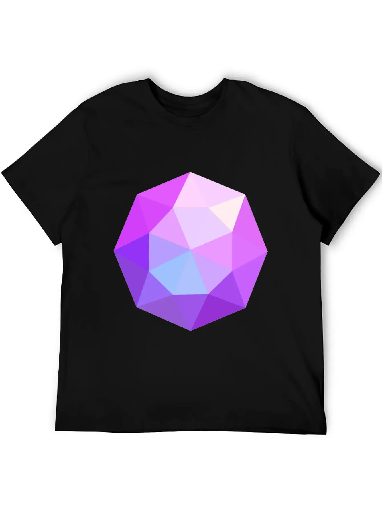 Diamond Geometric Pink Comfortable Minimalist Graphic Tee – Summer Style Essential