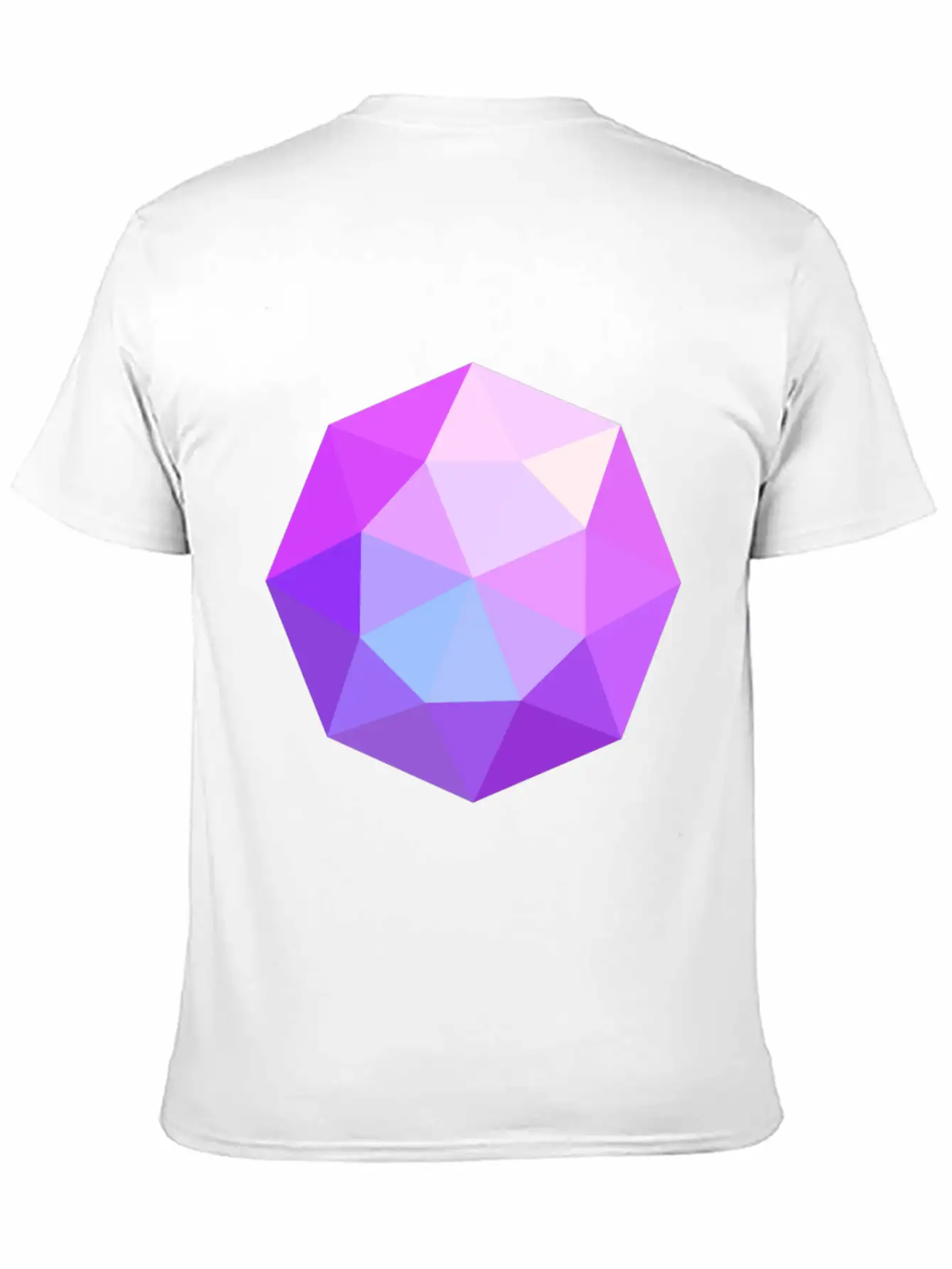 Diamond Geometric Pink Comfortable Minimalist Graphic Tee – Summer Style Essential