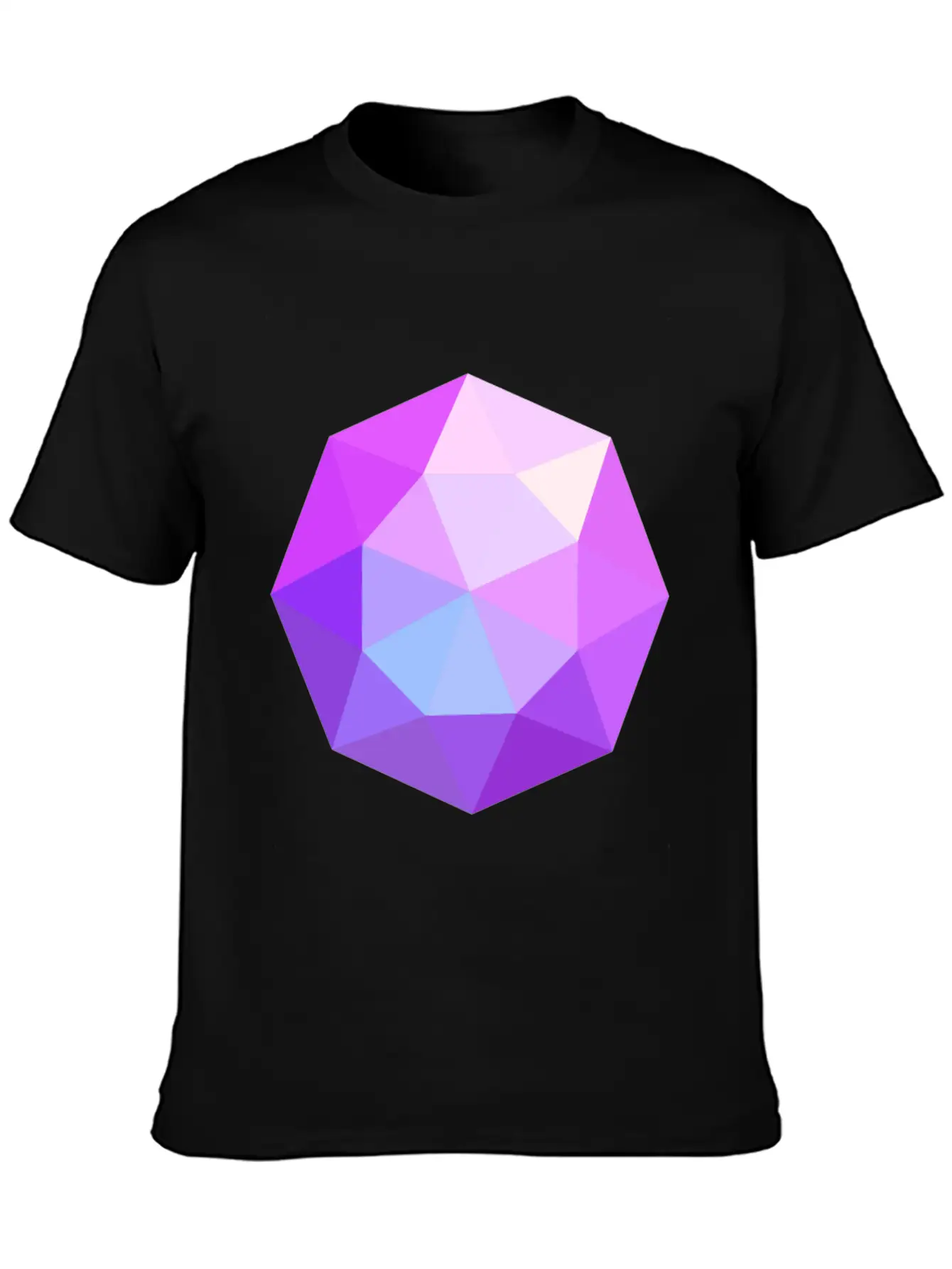 Diamond Geometric Pink Comfortable Minimalist Graphic Tee – Summer Style Essential