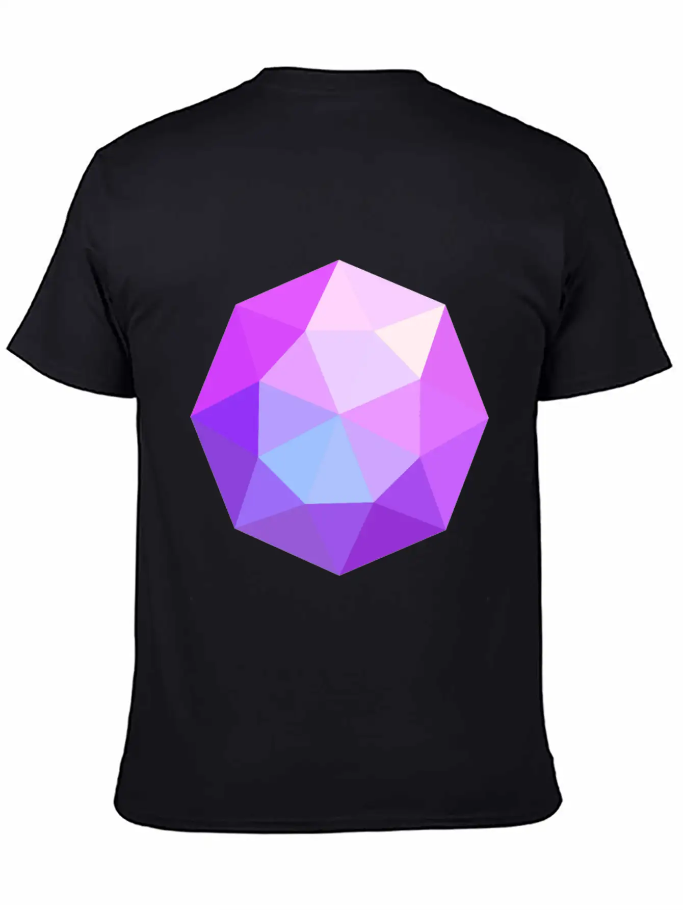 Diamond Geometric Pink Comfortable Minimalist Graphic Tee – Summer Style Essential