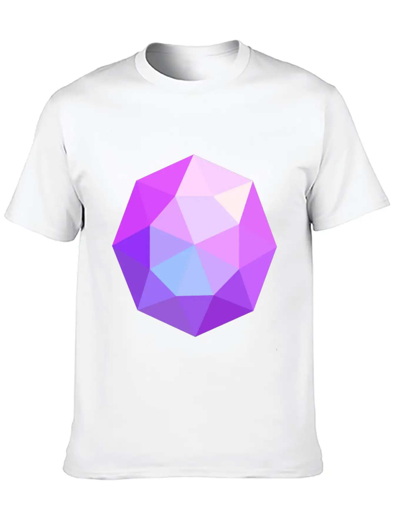 Diamond Geometric Pink Comfortable Minimalist Graphic Tee – Summer Style Essential